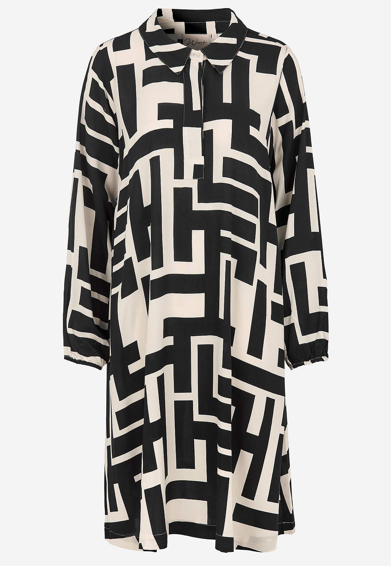 Mönstrad, vävd klänning