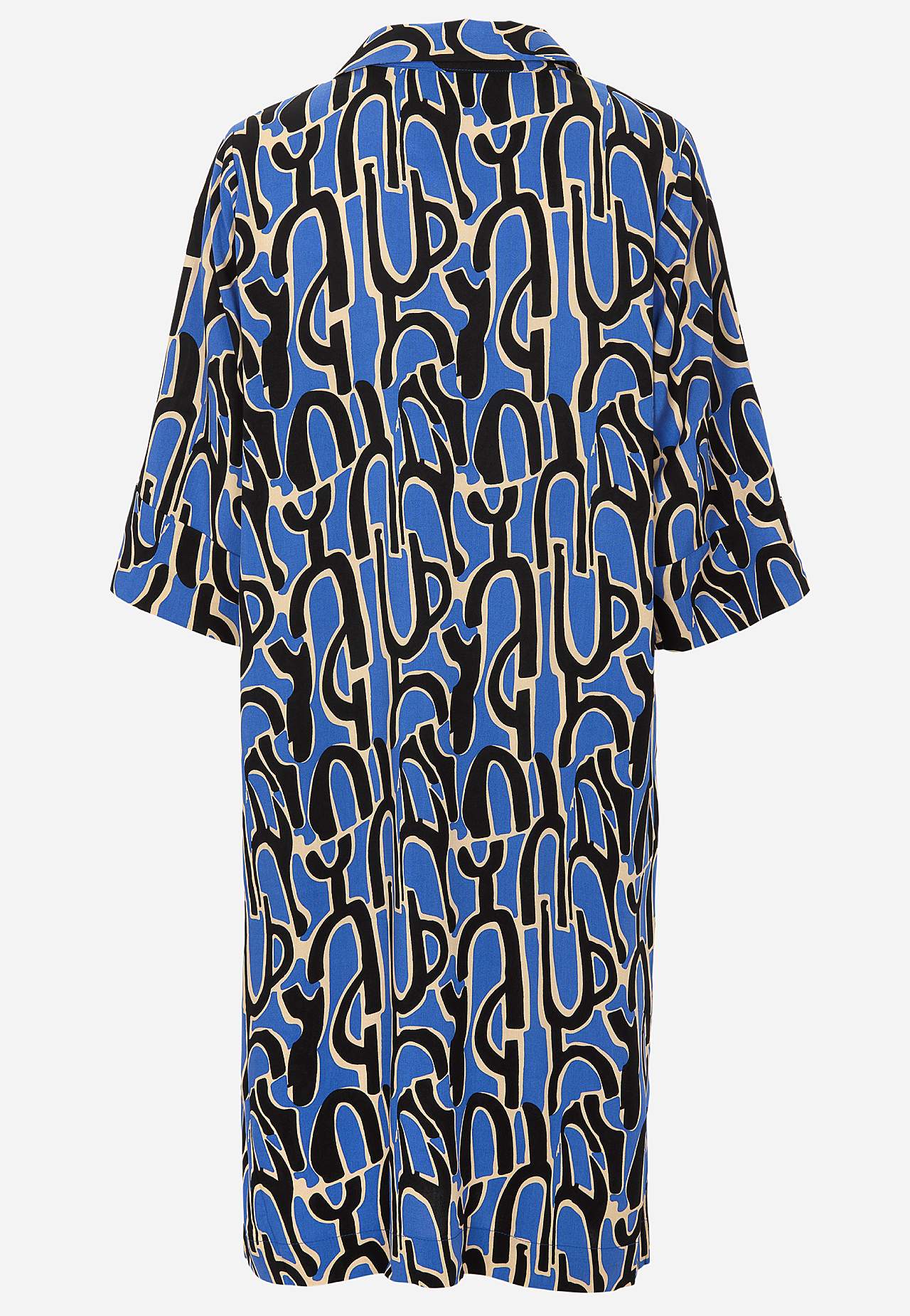 Vävd viskosklänning med fickor