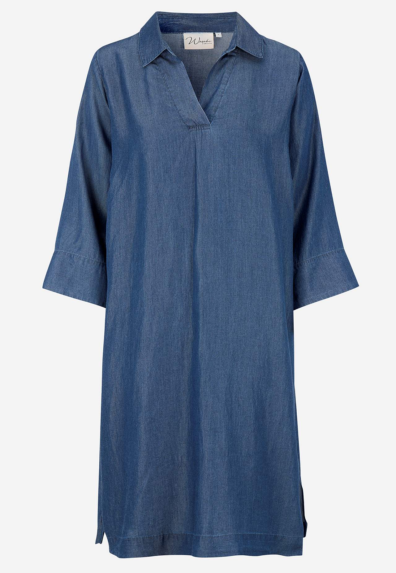 Jeansklänning i supermjuk lyocell