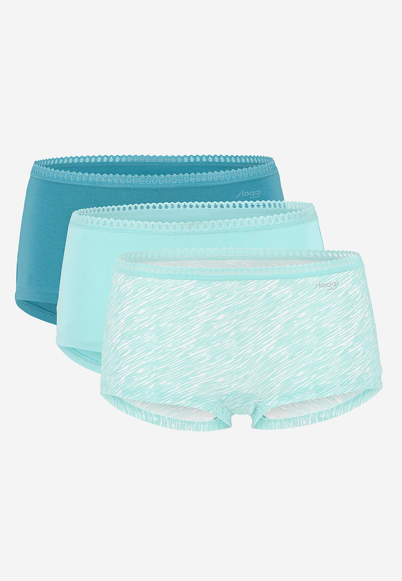 Boxertrosa med spetskant 3-pack