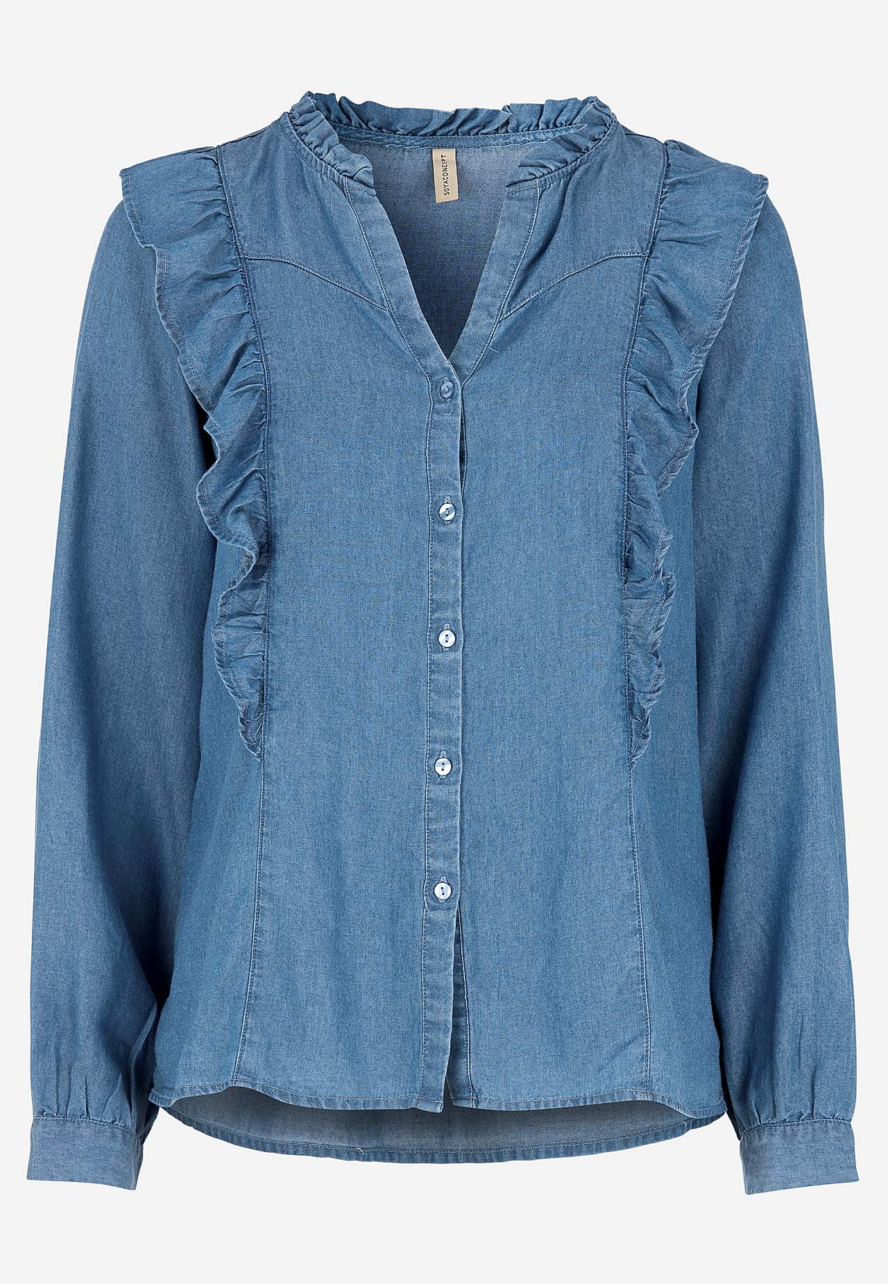 Denimblus i lyocell