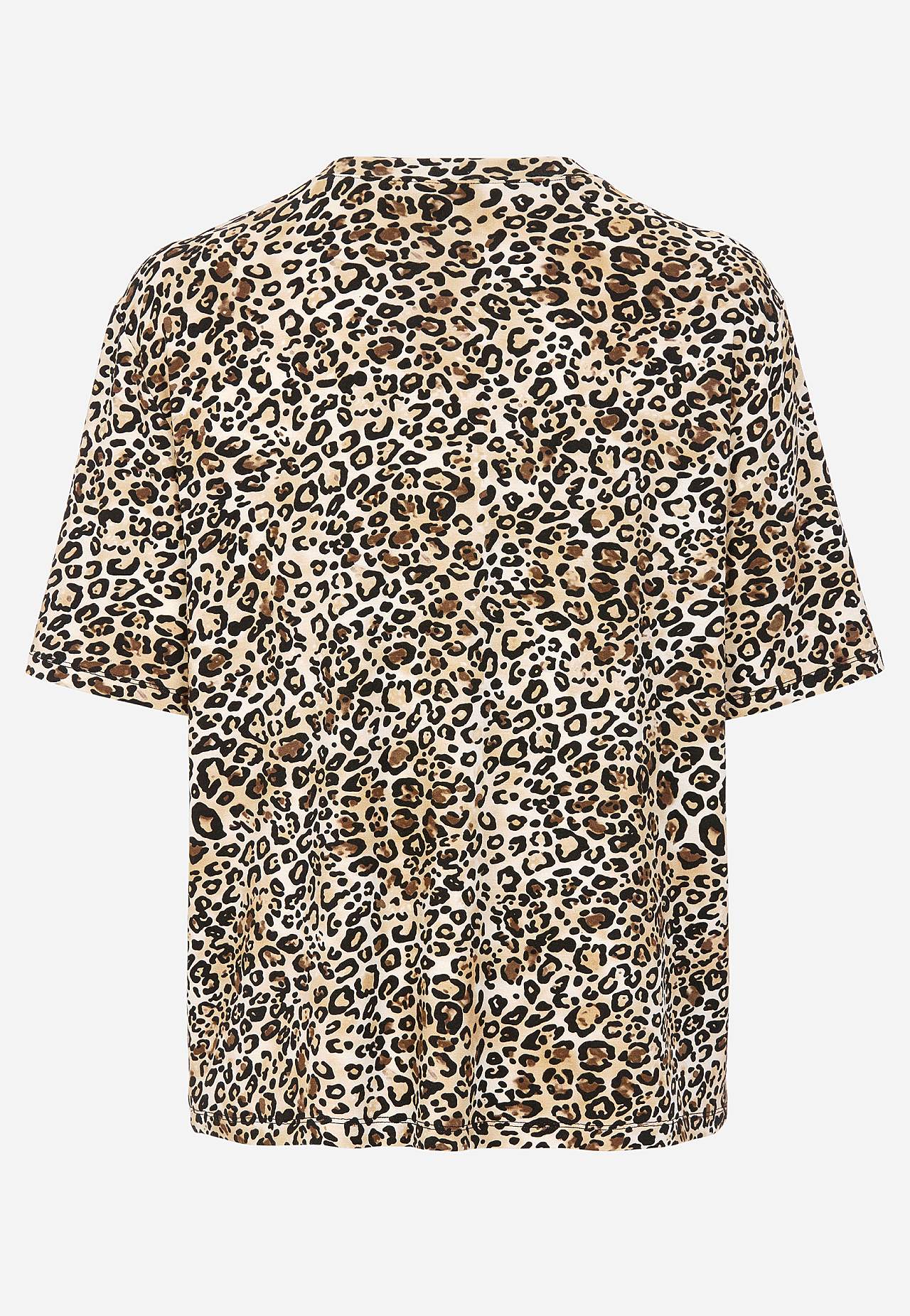 Leopardmönstrad trikåtopp