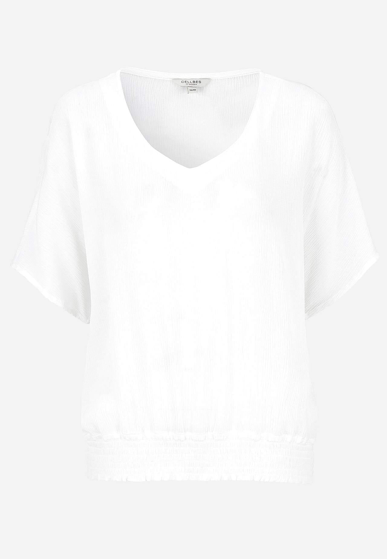Blus i viskoscrêpe