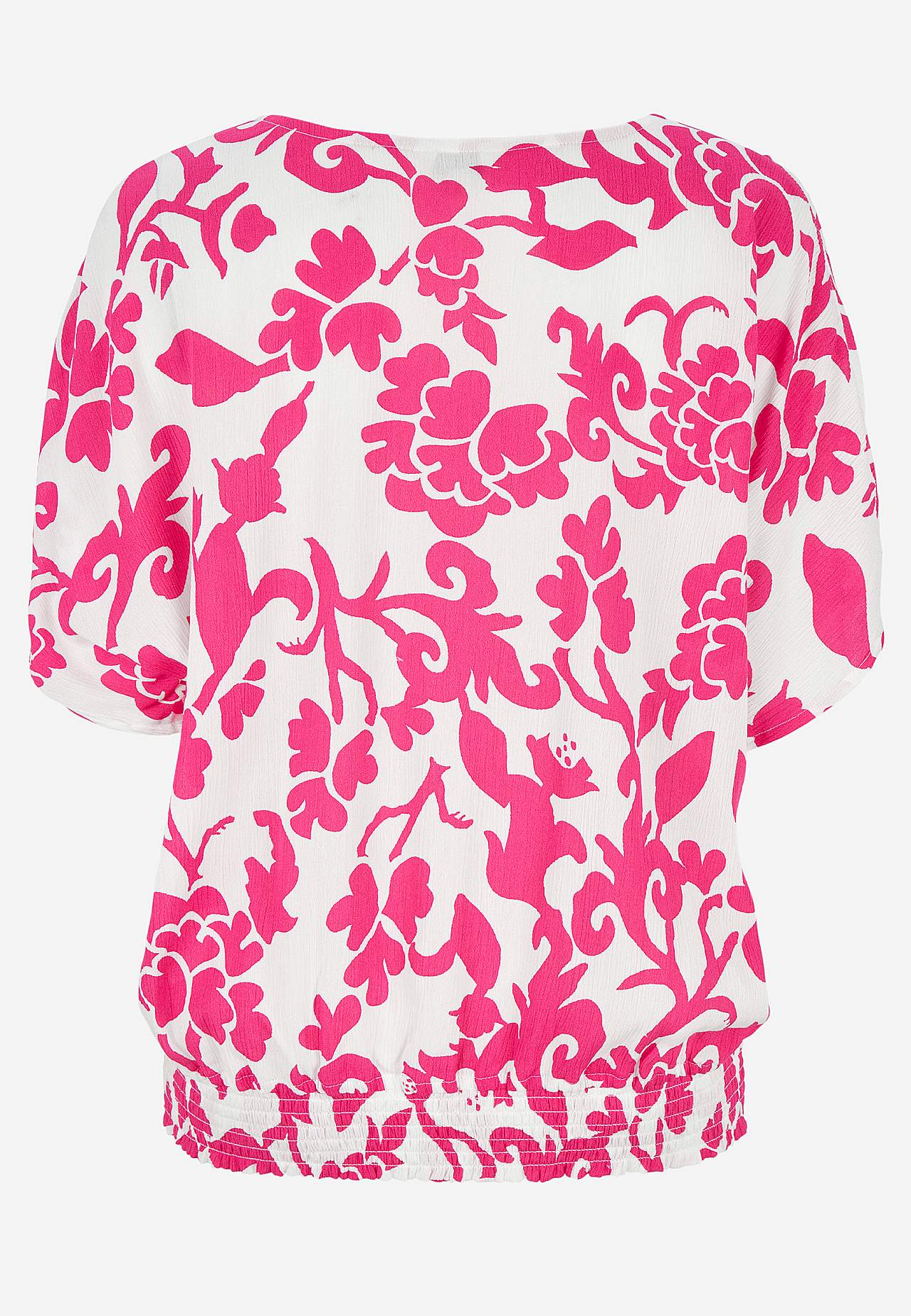 Blus i viskoscrêpe