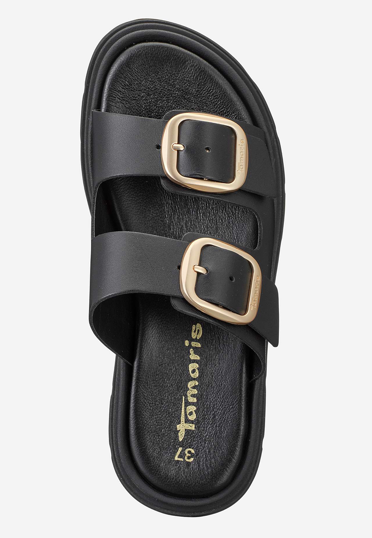 Skinnsandal med remmar