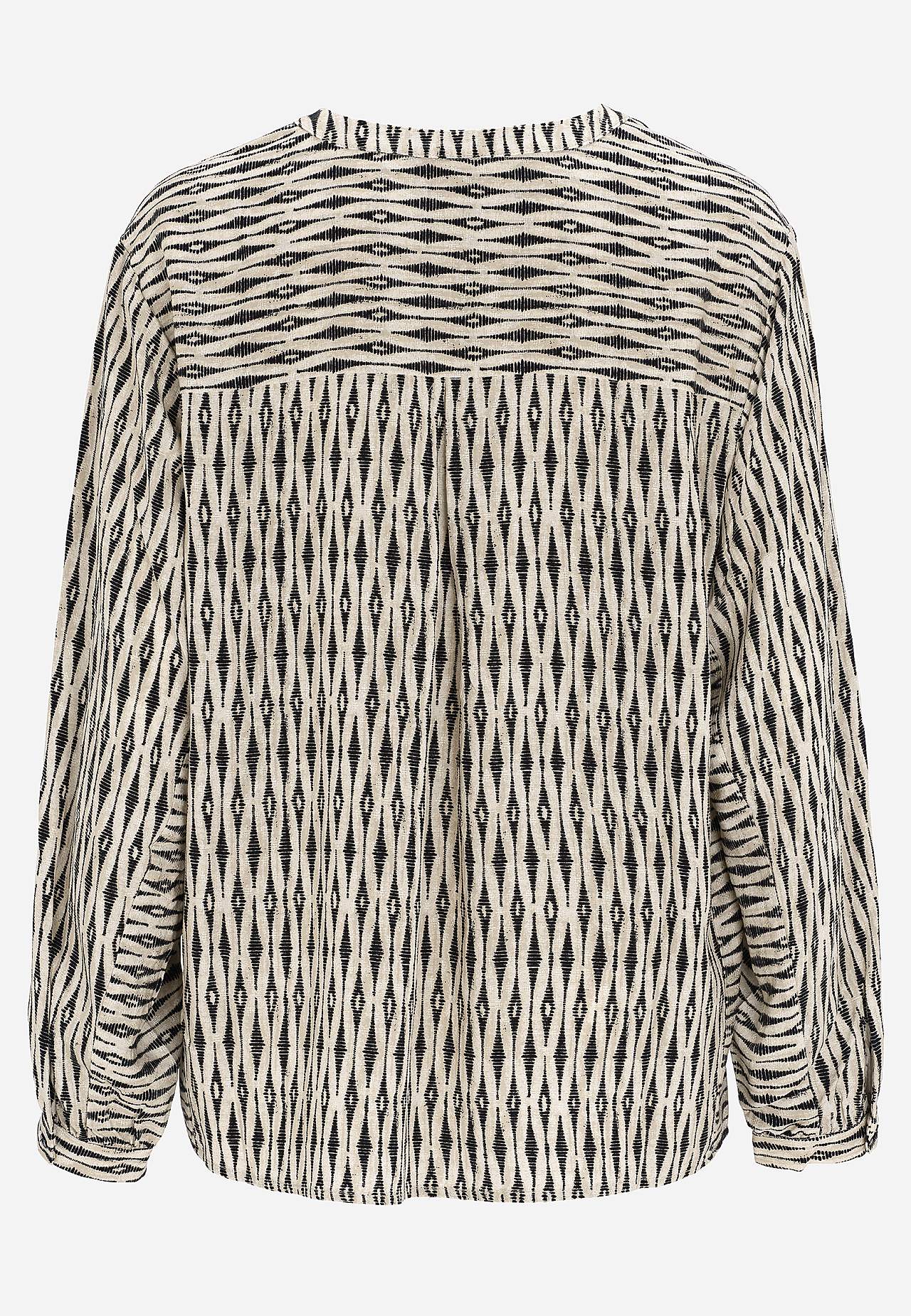 Jacquardvävd blus