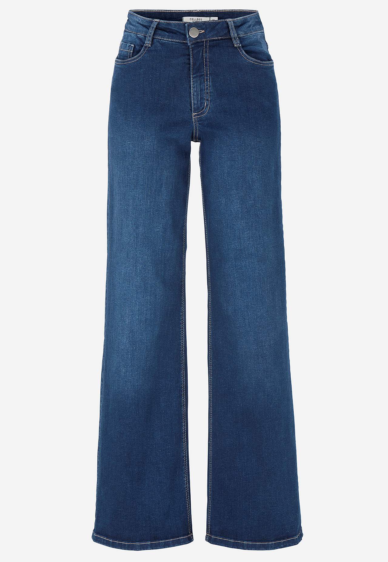 Vida, långa jeans med hög midja