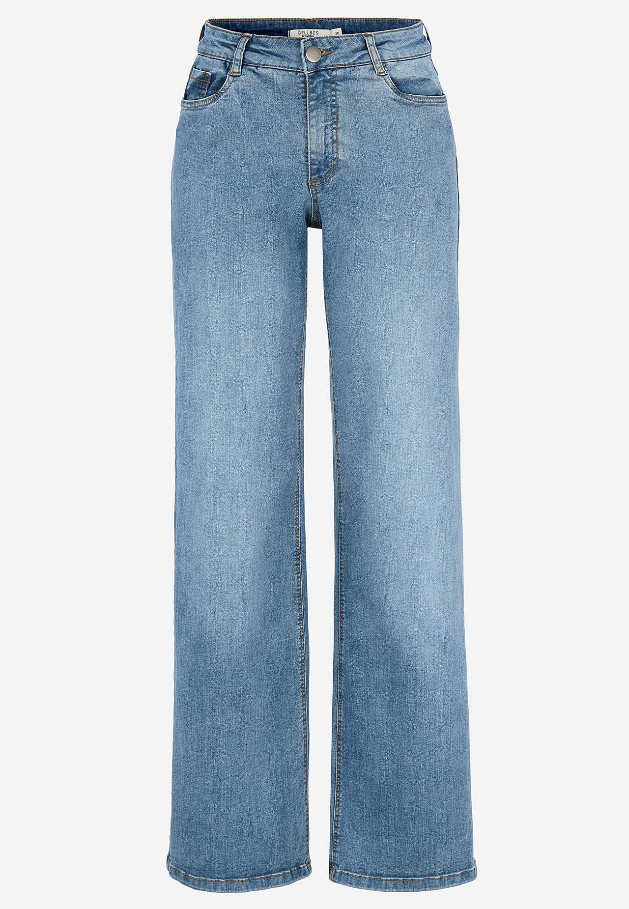 Vida, långa jeans med hög midja