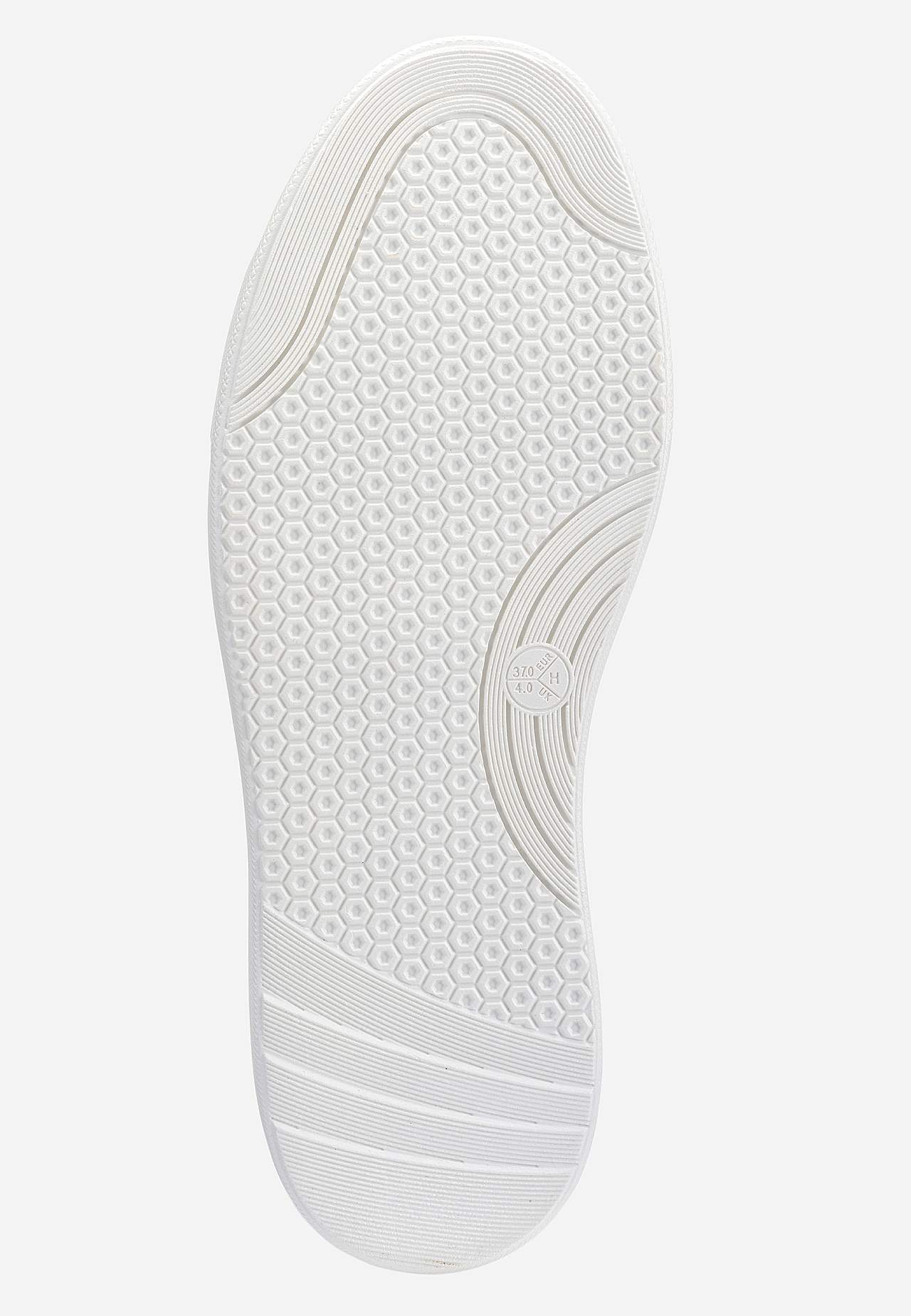 Sneaker med silverfärgade detaljer