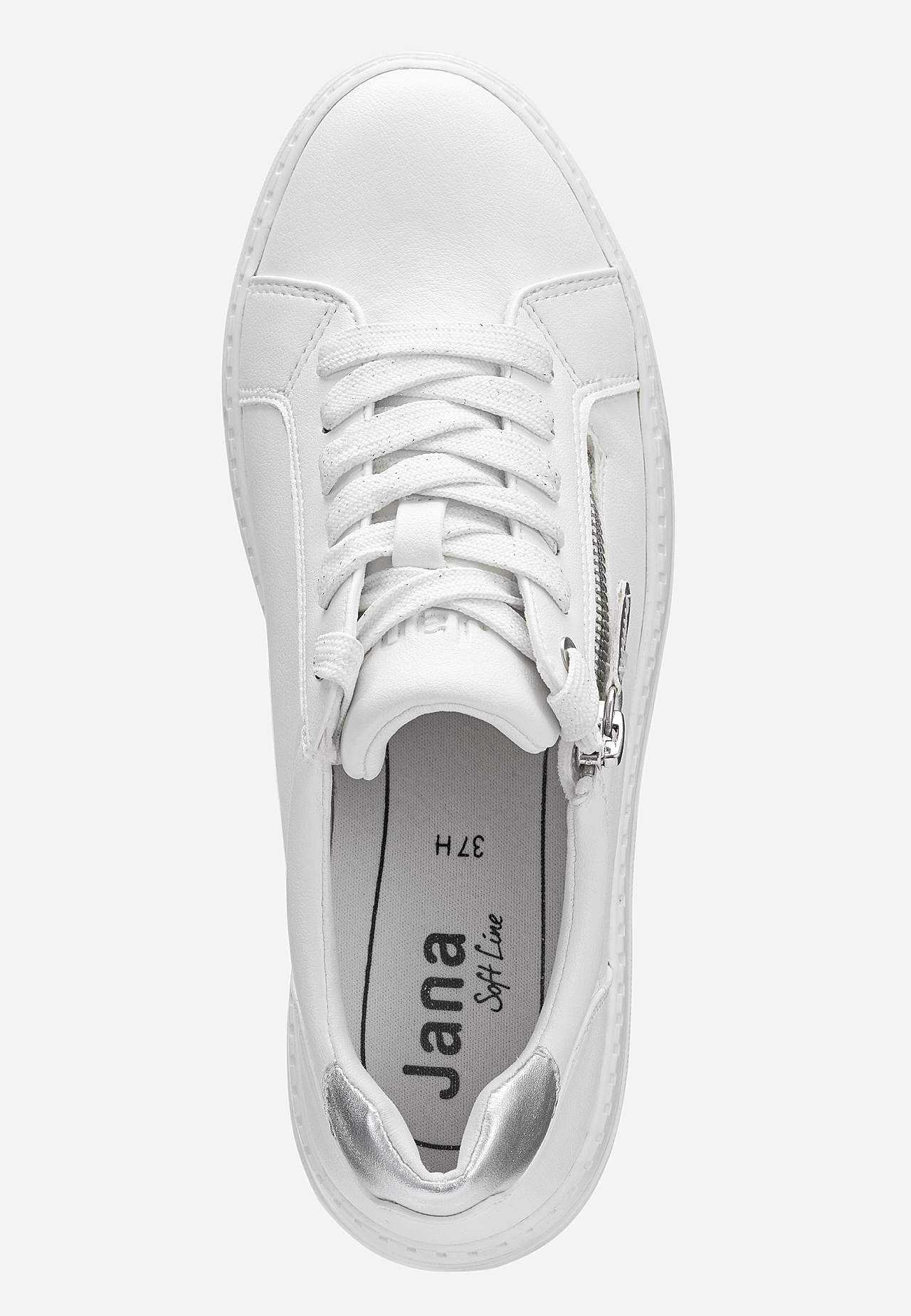 Sneaker med silverfärgade detaljer
