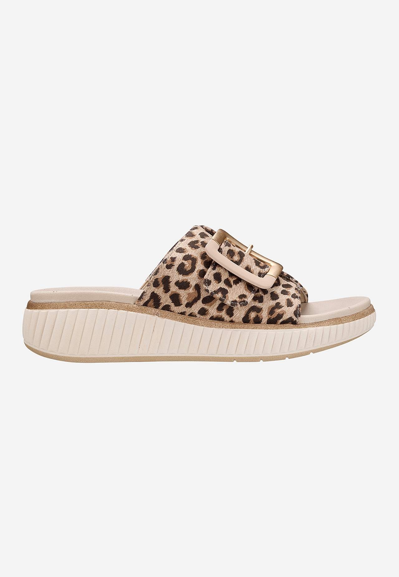 Leopardmönstrad sandal
