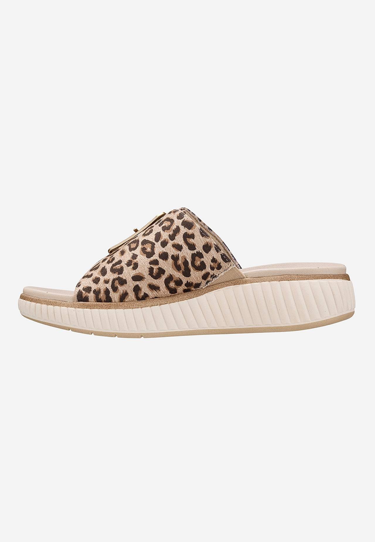 Leopardmönstrad sandal
