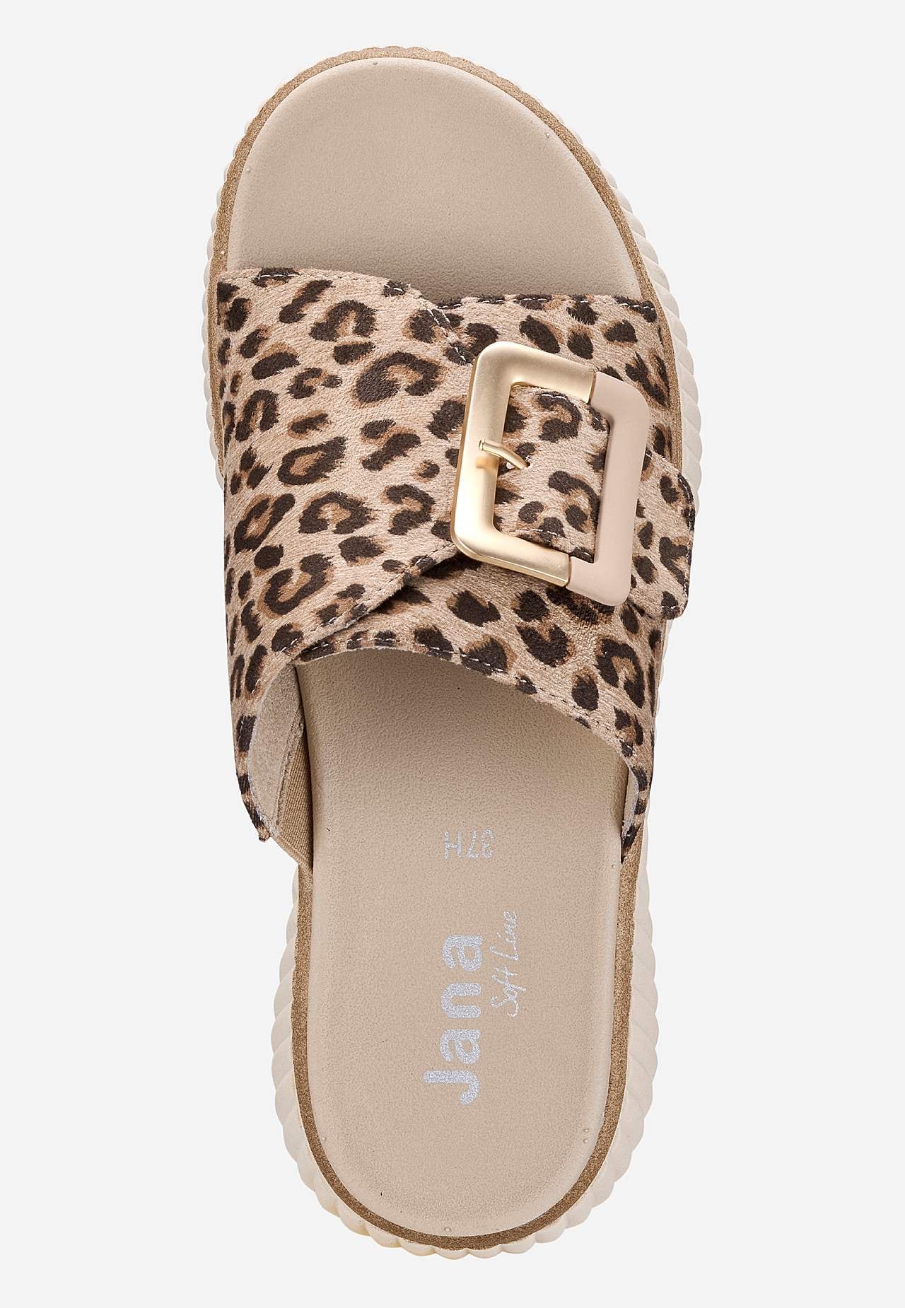 Leopardmönstrad sandal