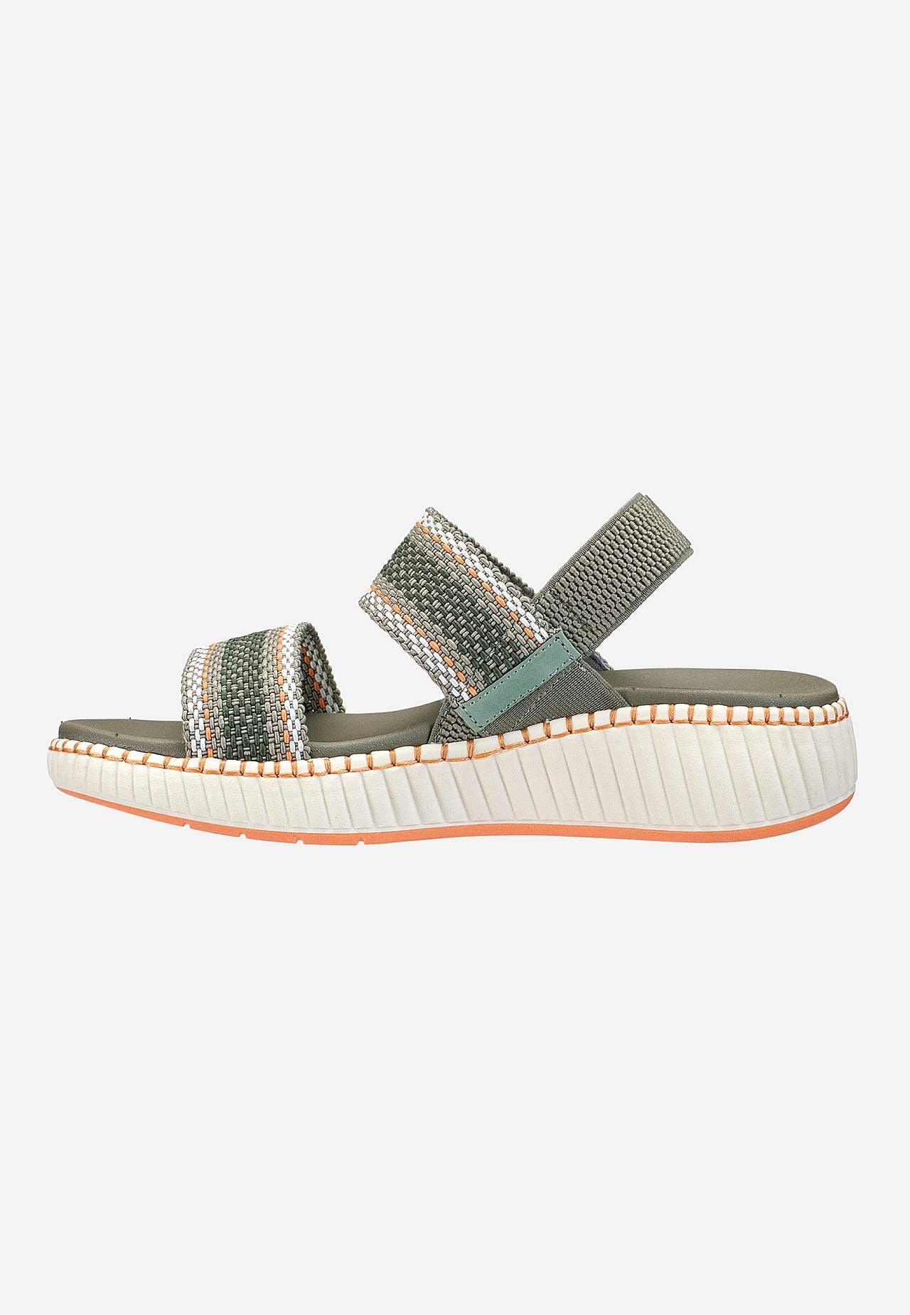 Sandal med elastisk hälrem