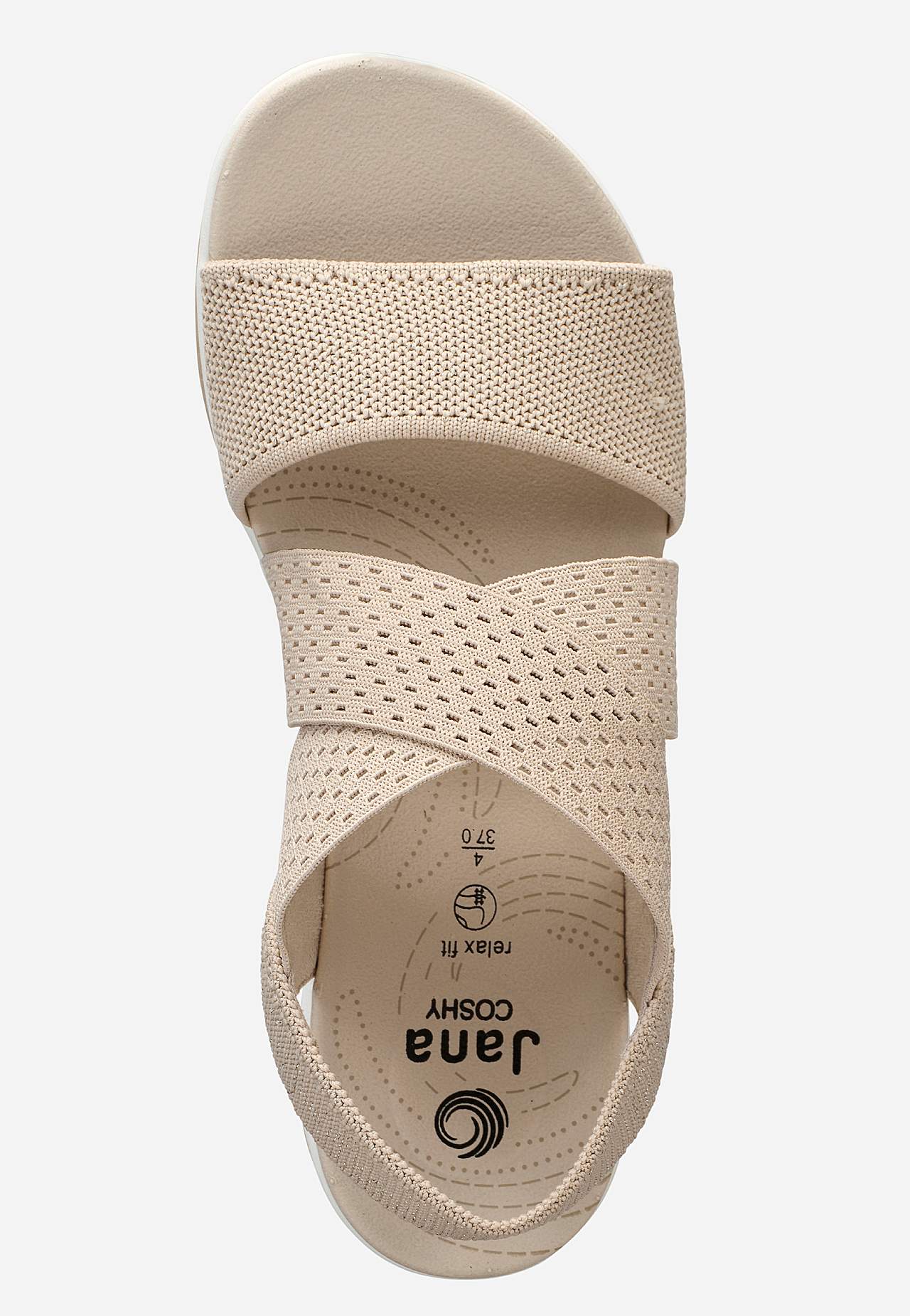Sandal med resårremmar