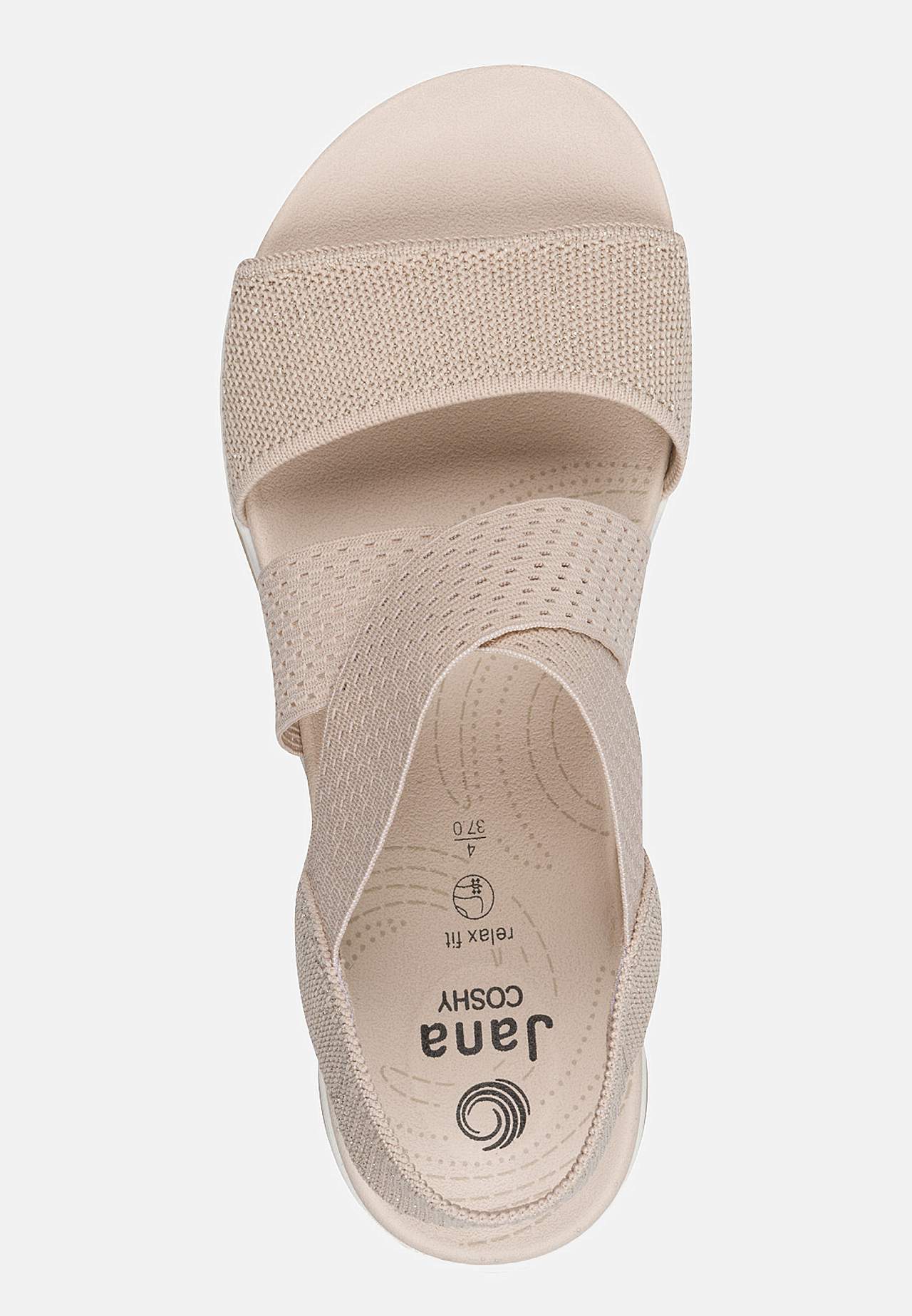 Sandal med resårremmar