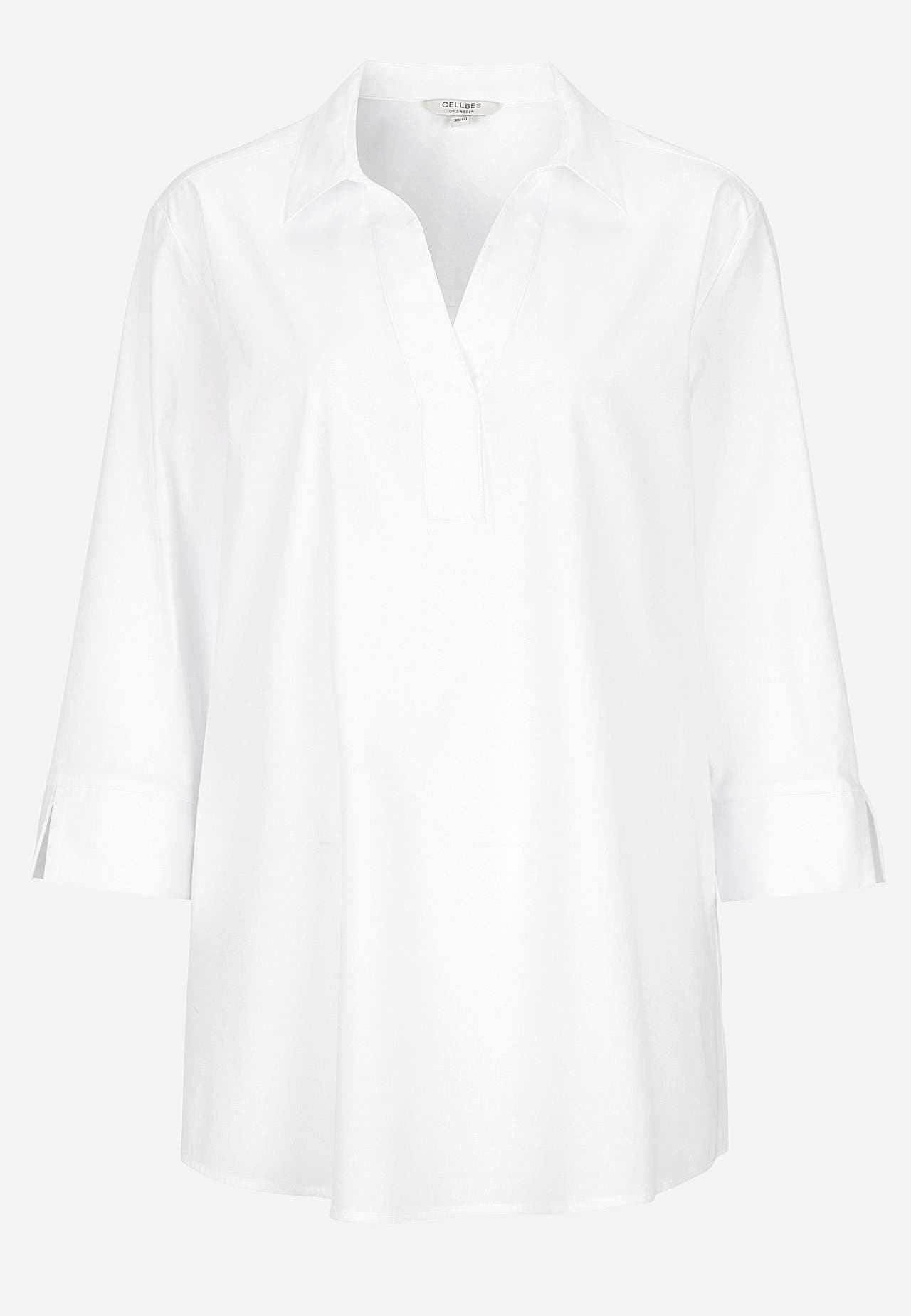 Vävd tunika i poplin