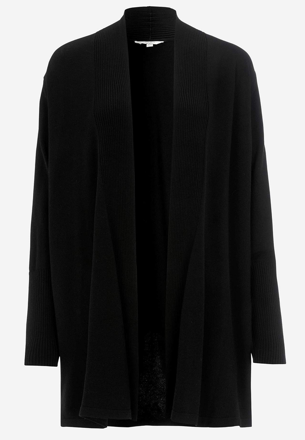 Finstickad cardigan