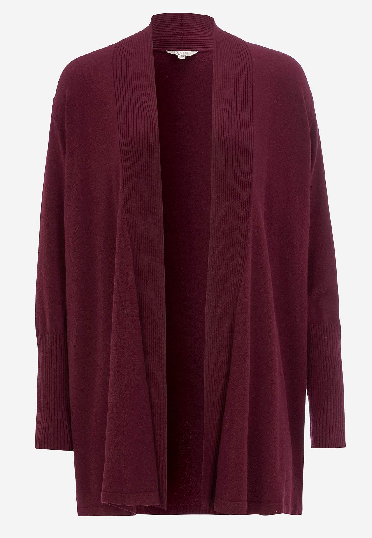 Finstickad cardigan