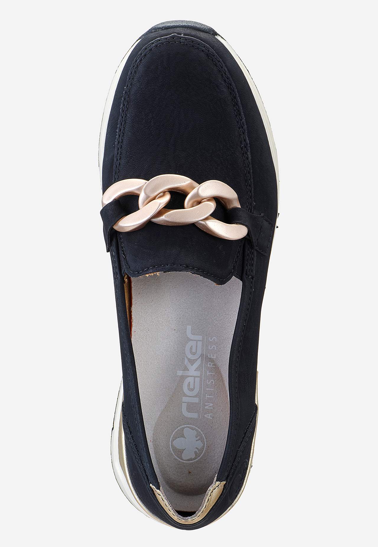Loafer med spänne