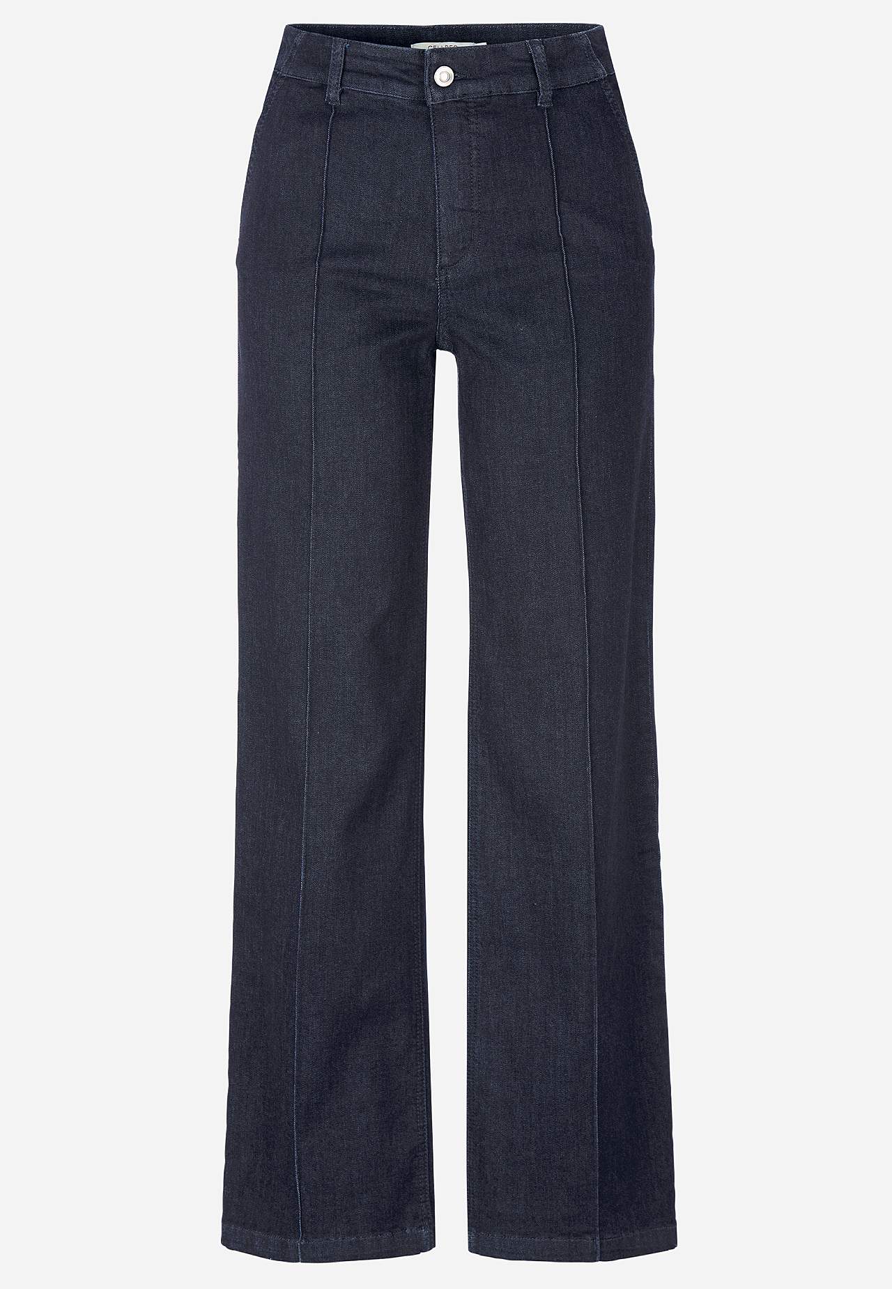 Vida jeans med sydda pressveck