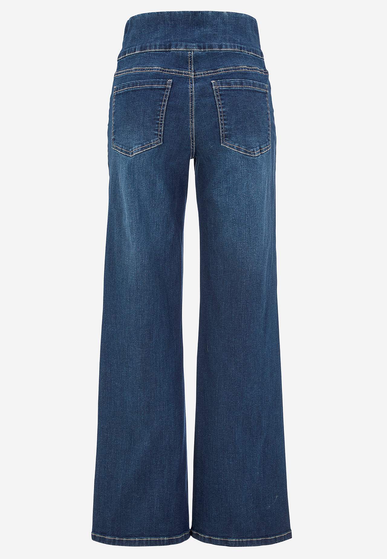 Jeans med hög resårmidja