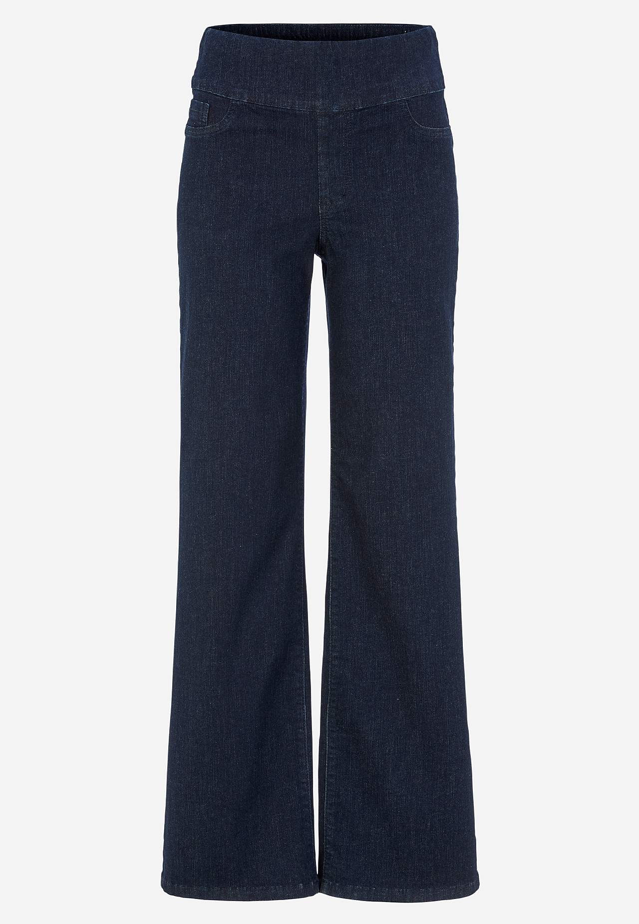 Jeans med hög resårmidja