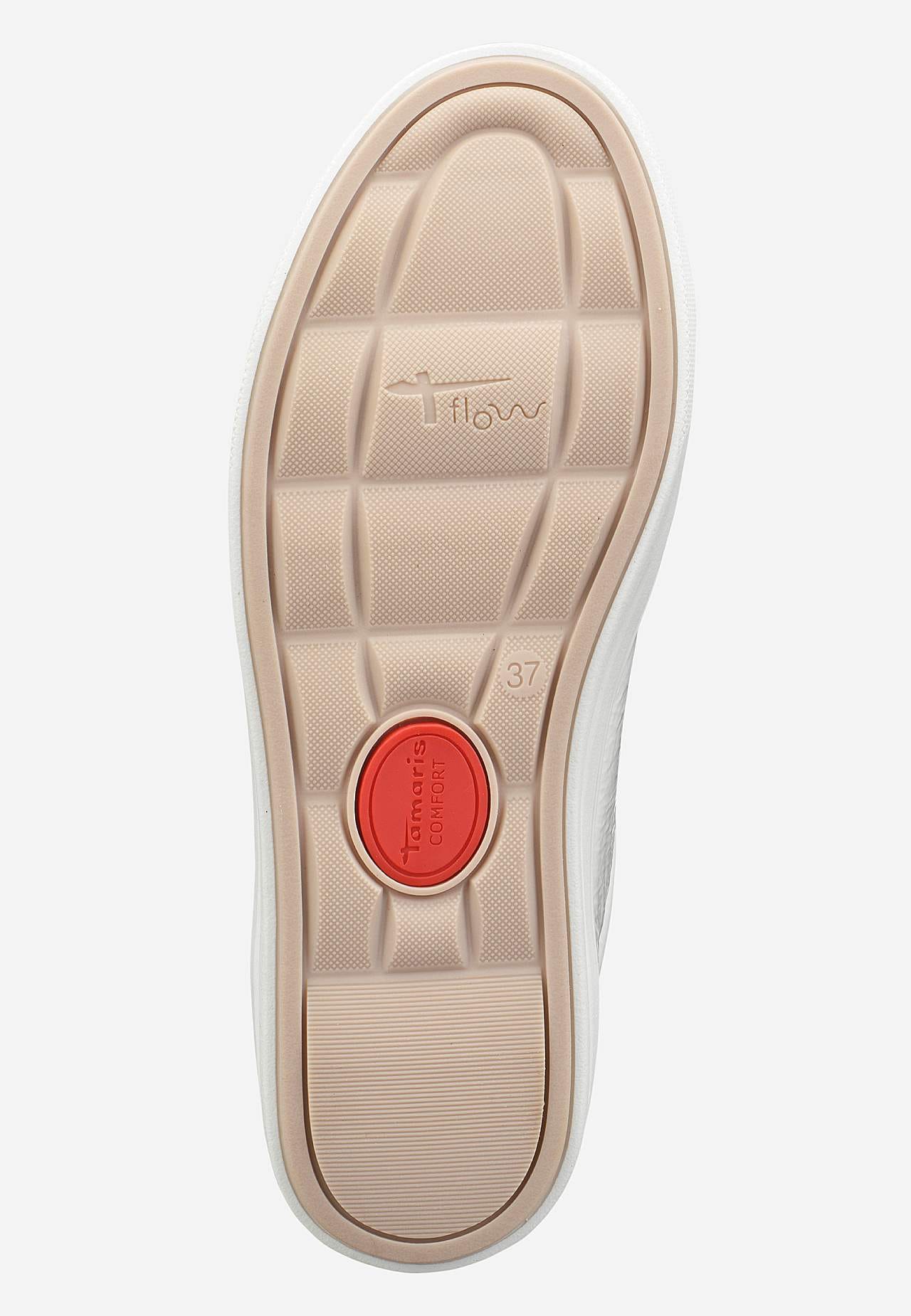 Sneaker i lackat skinn