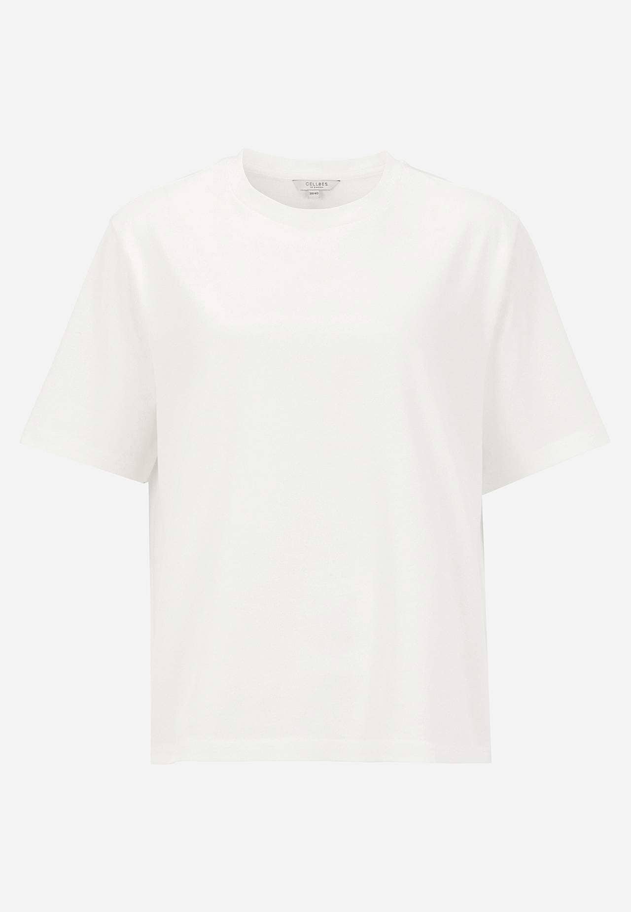 T-shirt i kraftig bomullstrikå