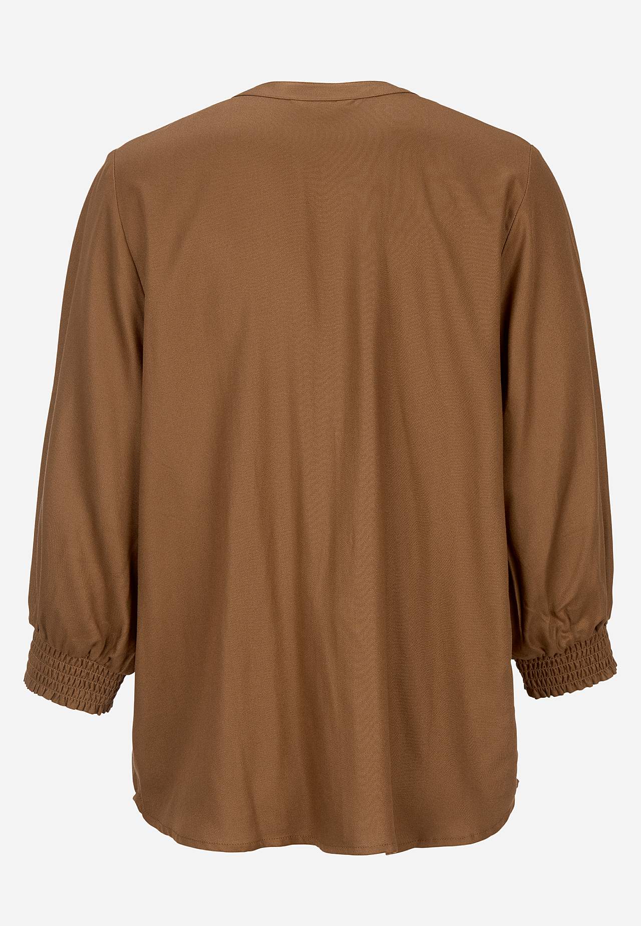 Blus med sydda veck