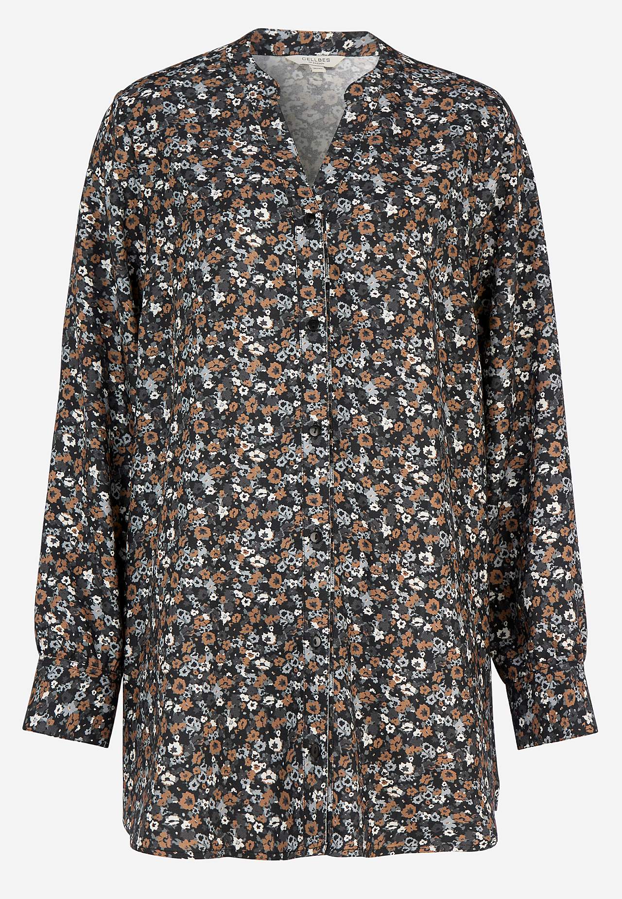 Vävd tunika med knappar