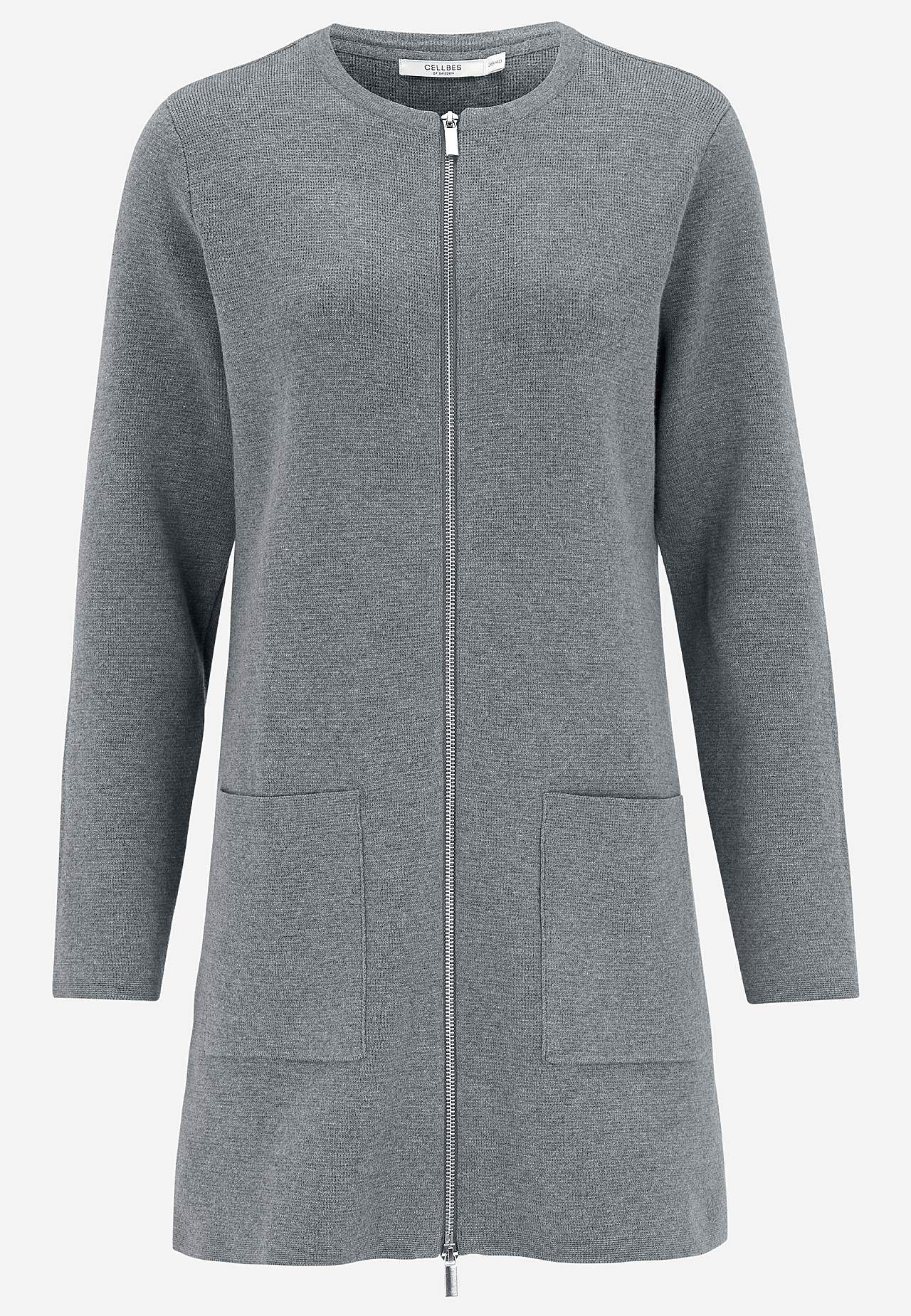 Cardigan med dragkedja