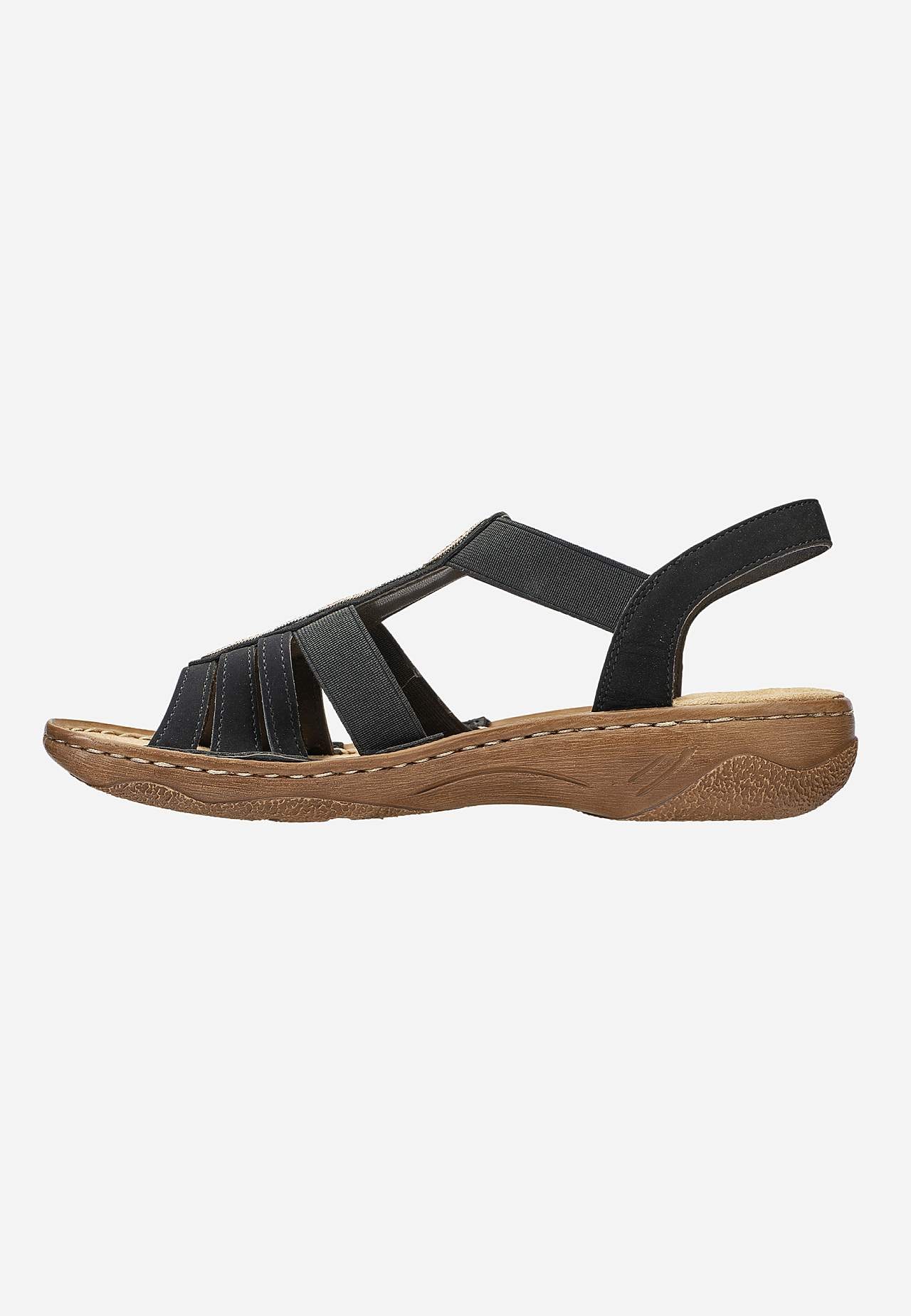 Sandal med resårremmar