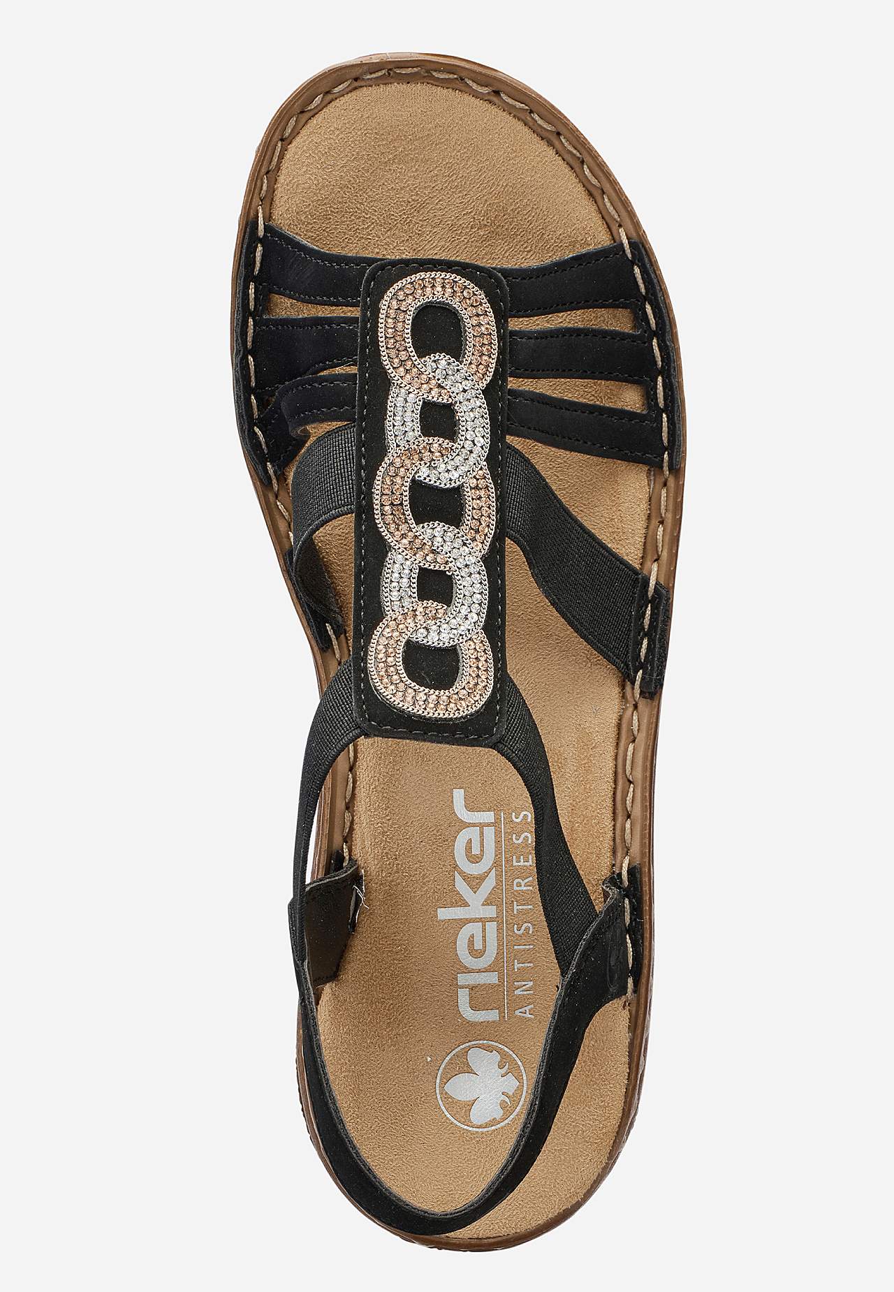 Sandal med resårremmar