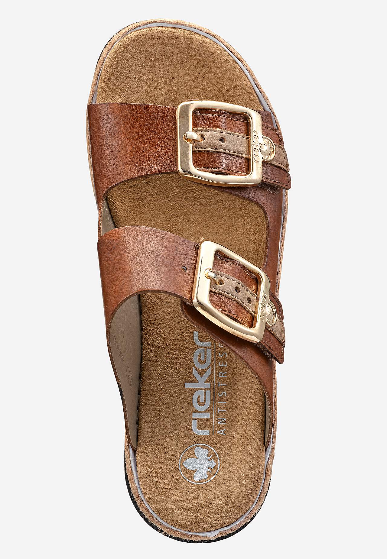 Skinnsandal med justerbara remmar