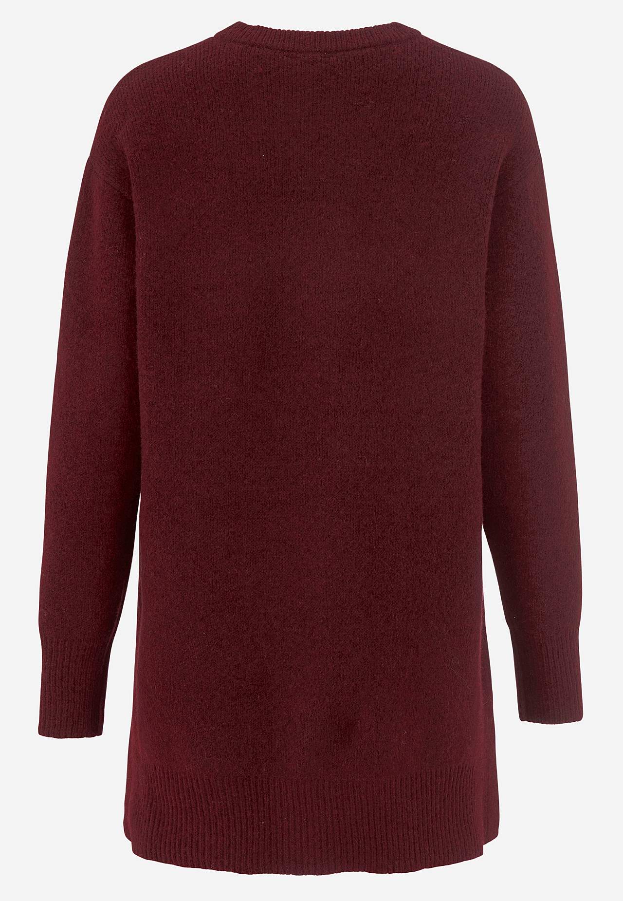 Stickad tunika med slitsar