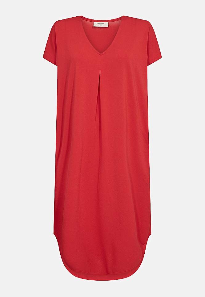 Trikåklänning med fickor