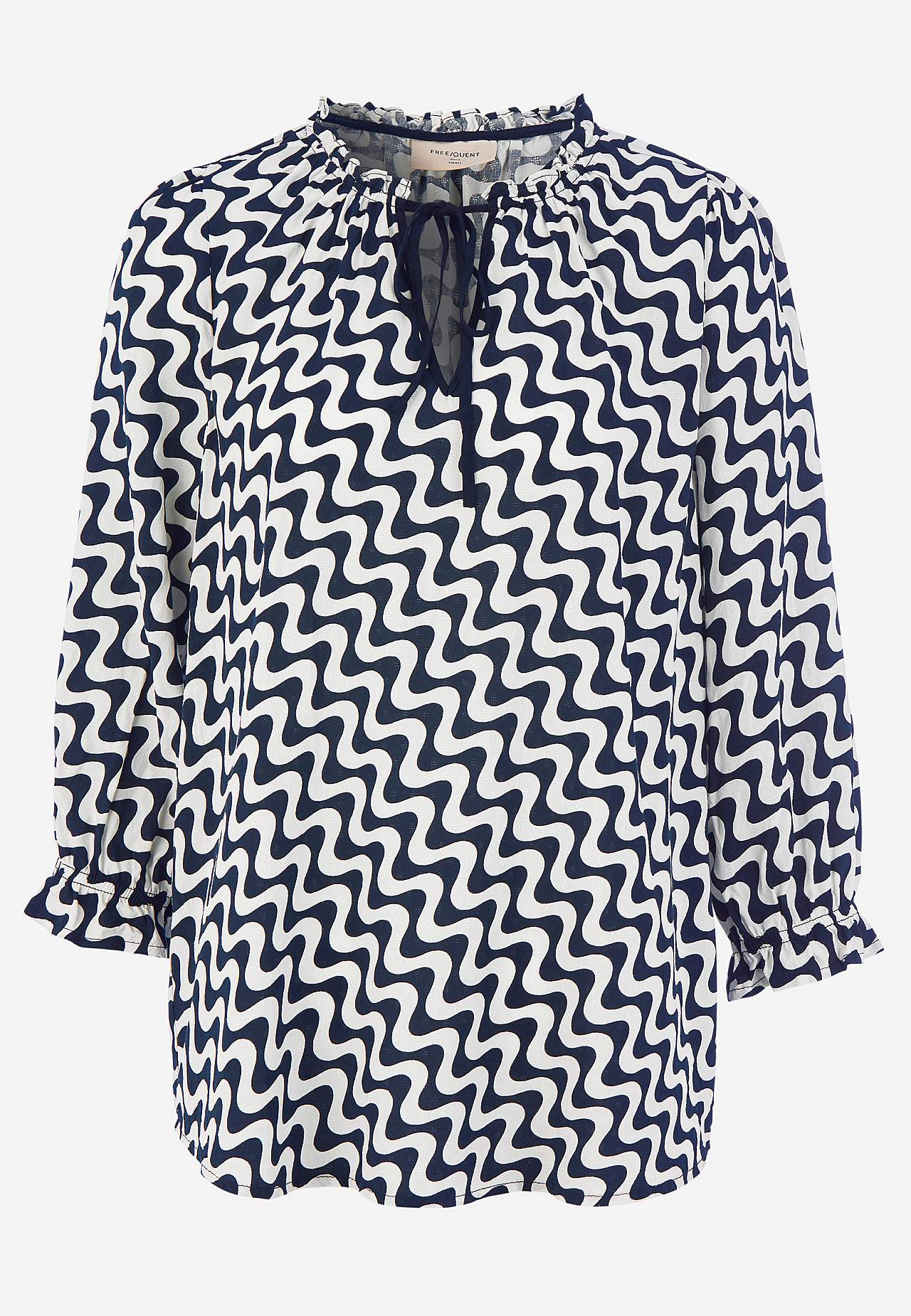 Jacquardvävd blus