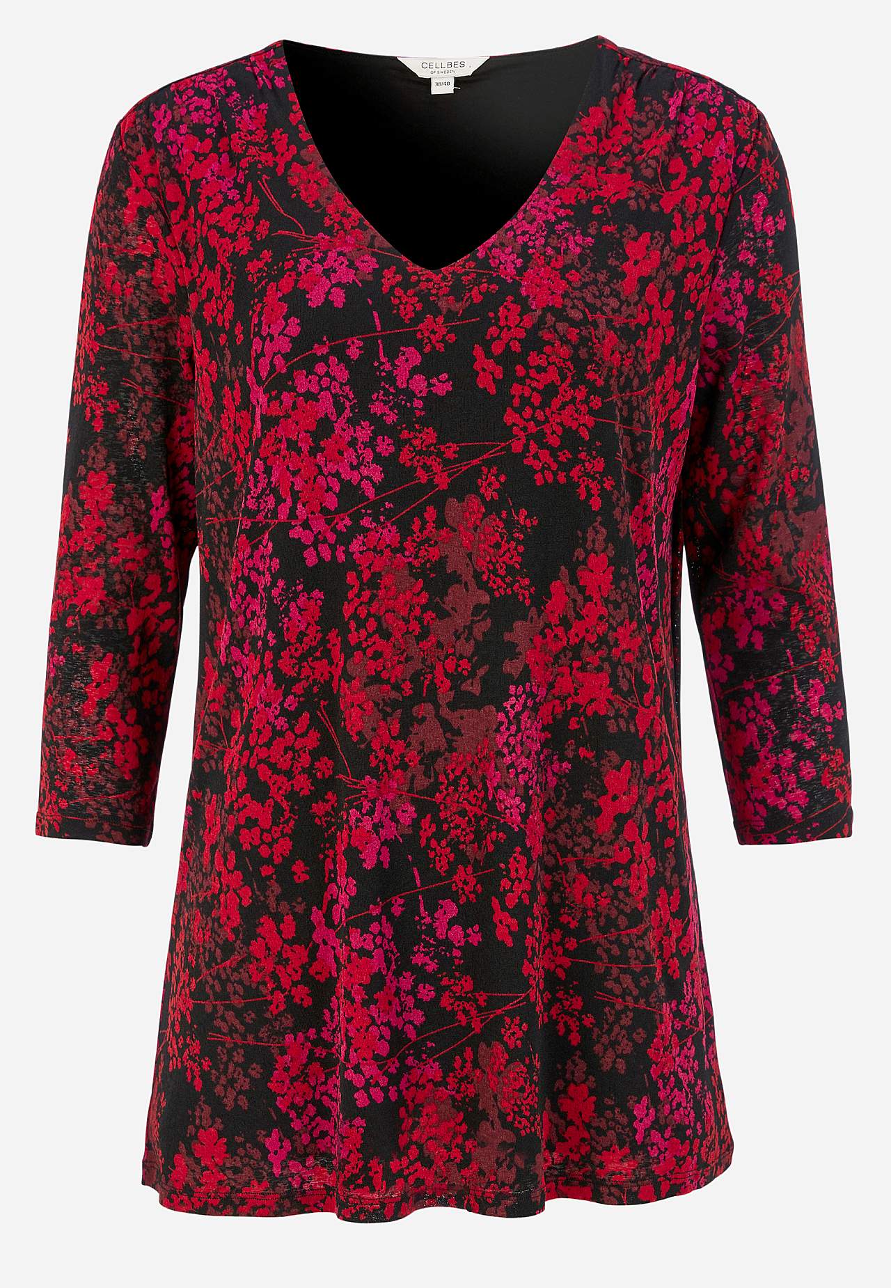 Blommönstrad tunika