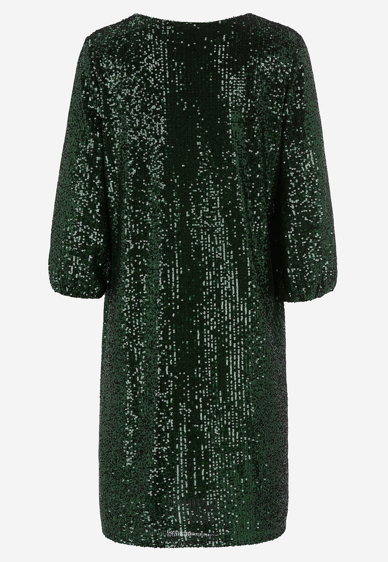 V-ringad paljettklänning