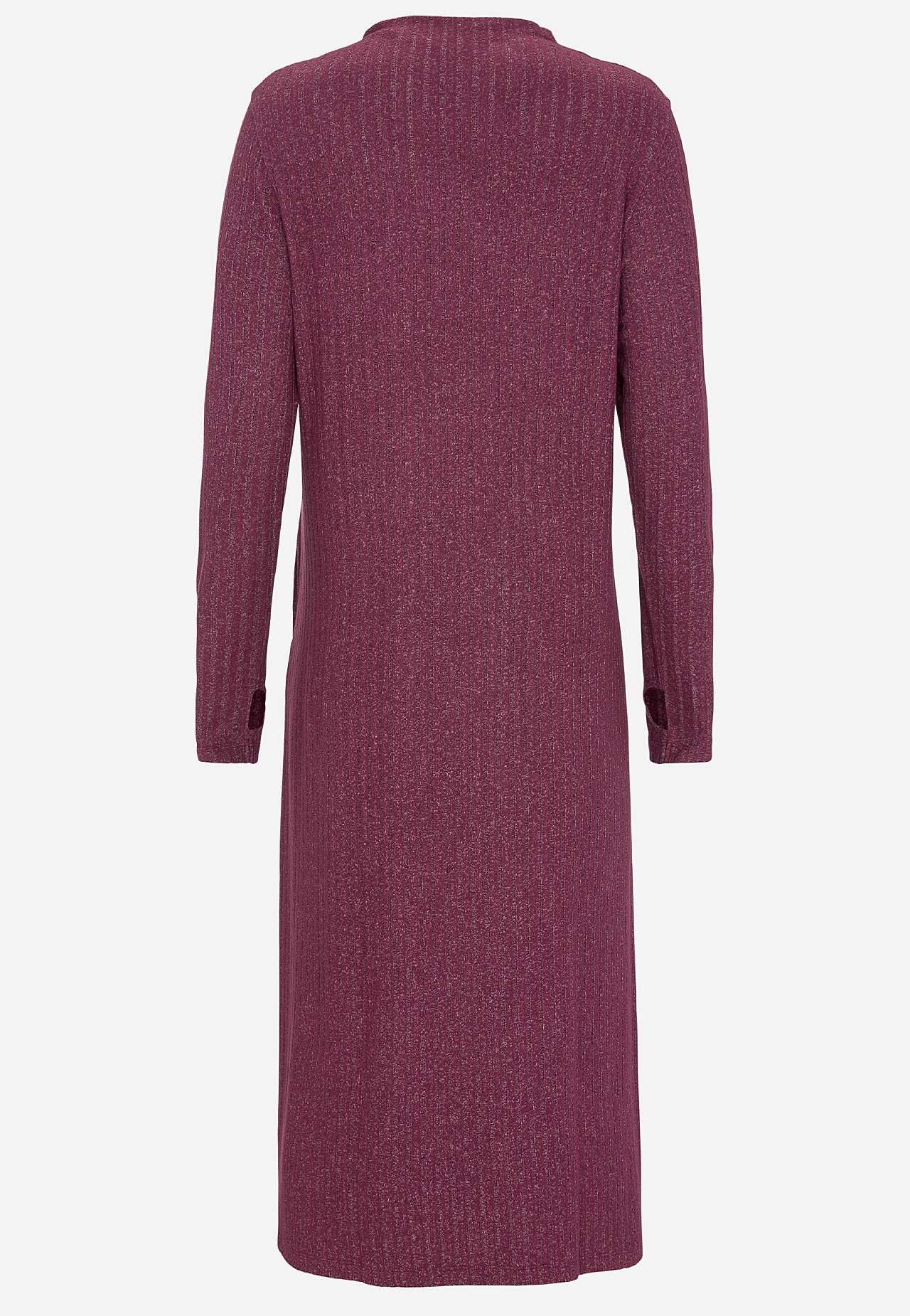 Mjuk trikåklänning med fickor