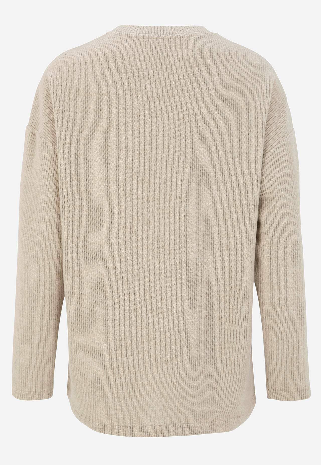 Supermjuk tröja med dekorativ mittsöm Beata