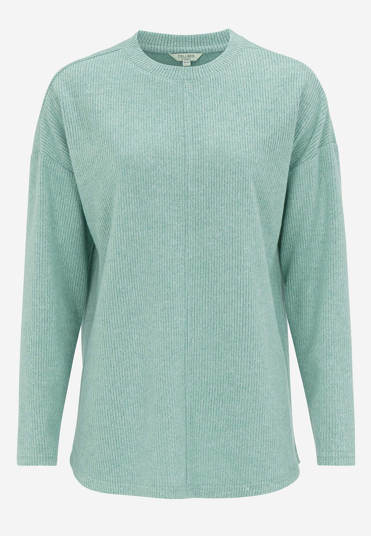 Supermjuk tröja med dekorativ mittsöm Beata