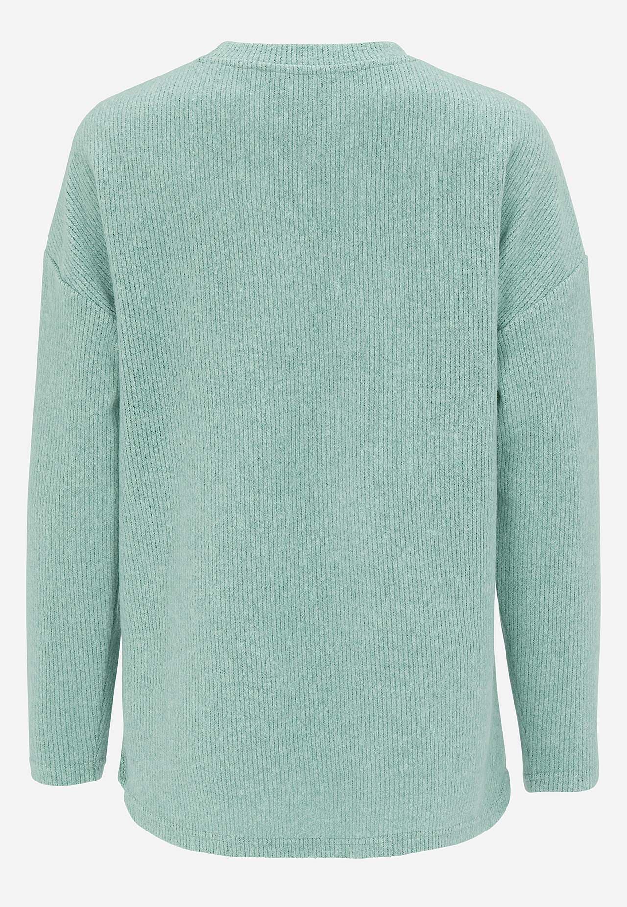 Supermjuk tröja med dekorativ mittsöm Beata