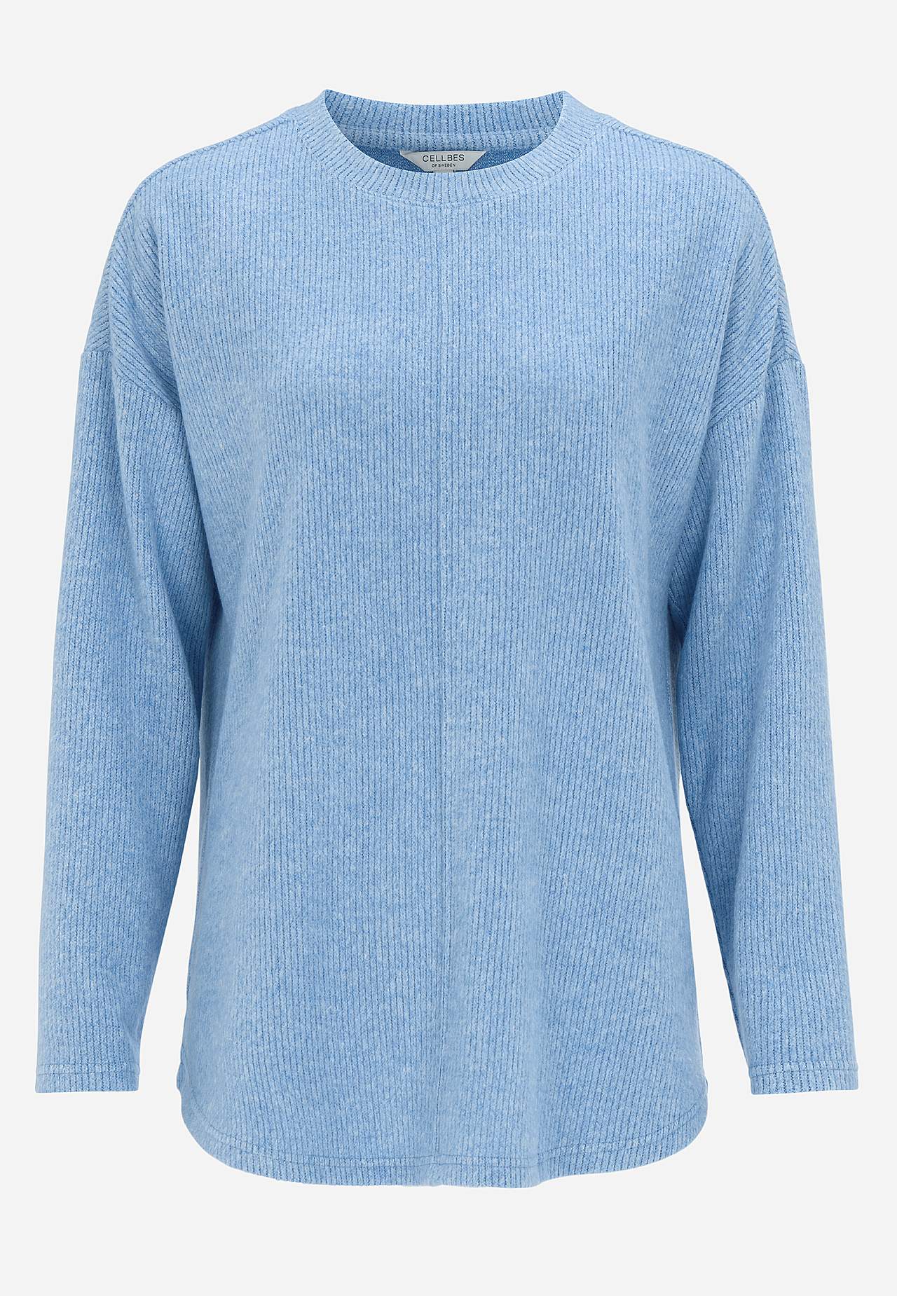 Supermjuk tröja med dekorativ mittsöm Beata