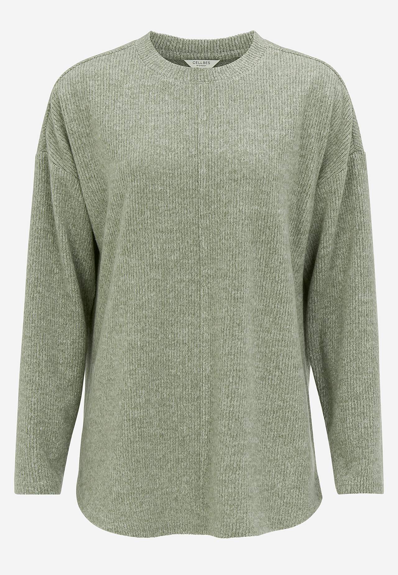 Supermjuk tröja med dekorativ mittsöm Beata