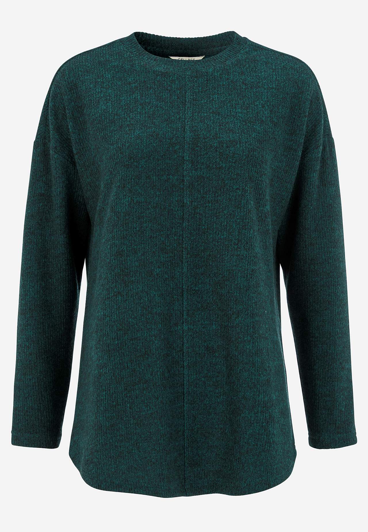 Supermjuk tröja med dekorativ mittsöm Beata