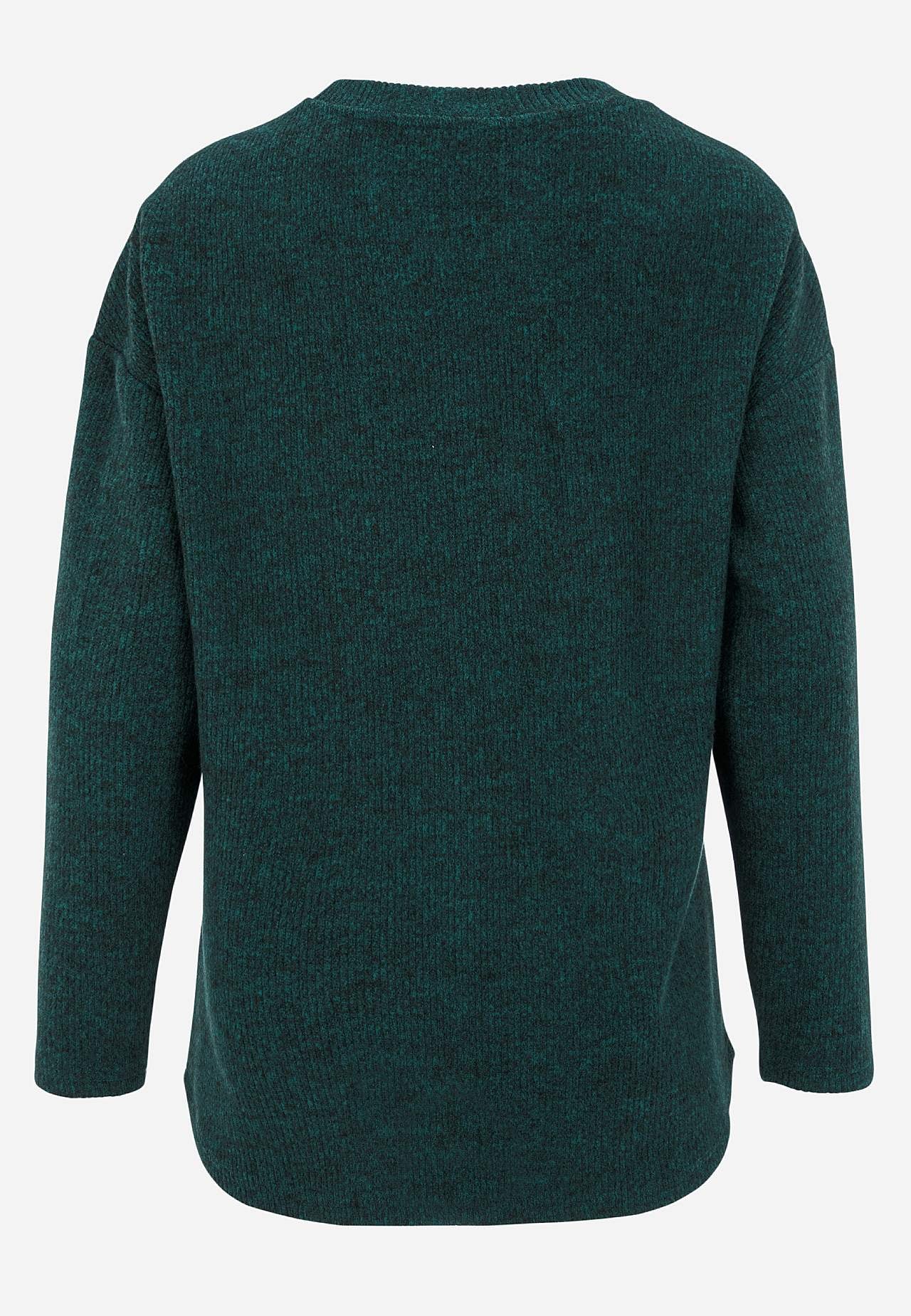 Supermjuk tröja med dekorativ mittsöm Beata