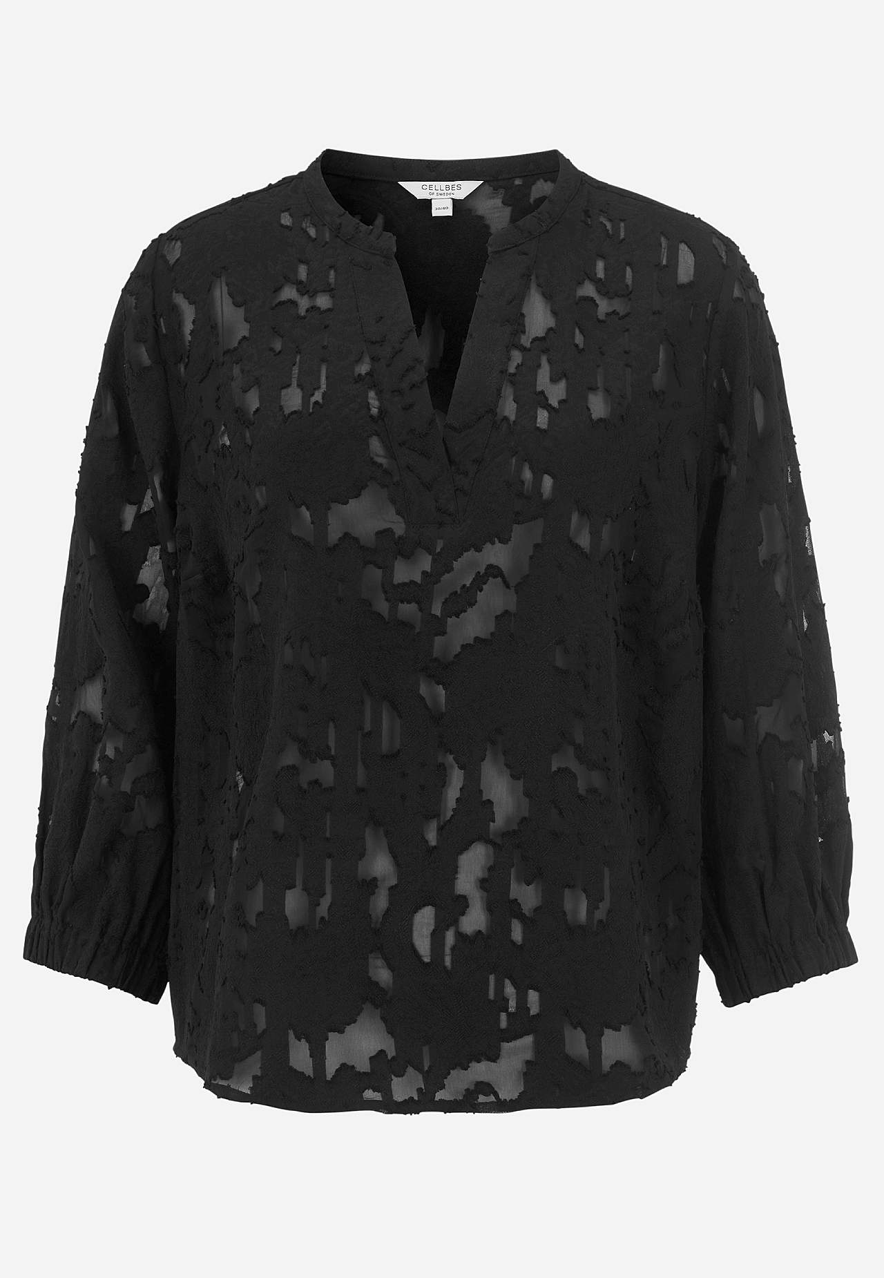 Jacquardvävd, skir blus