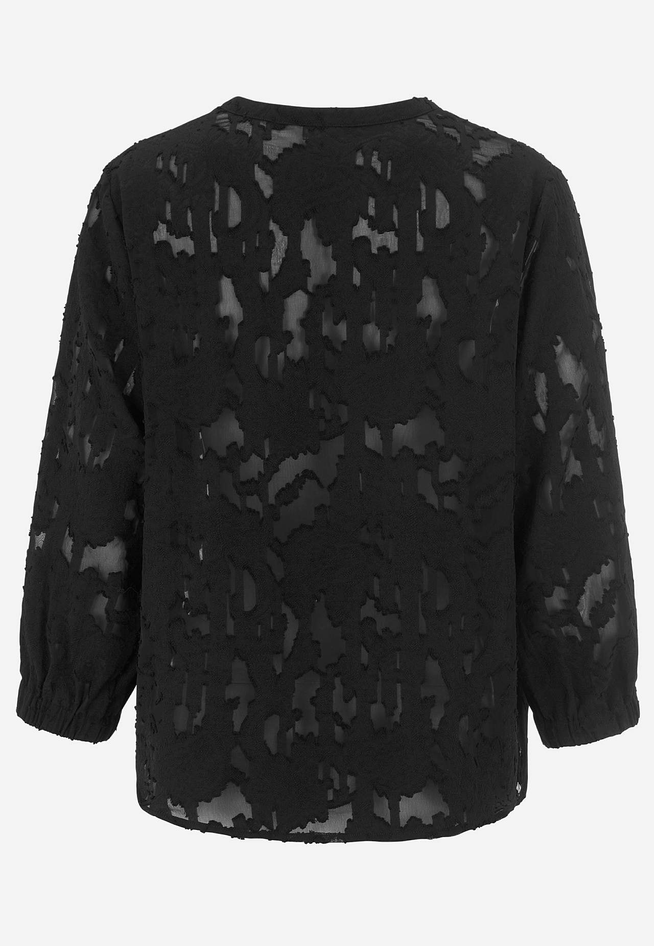 Jacquardvävd, skir blus